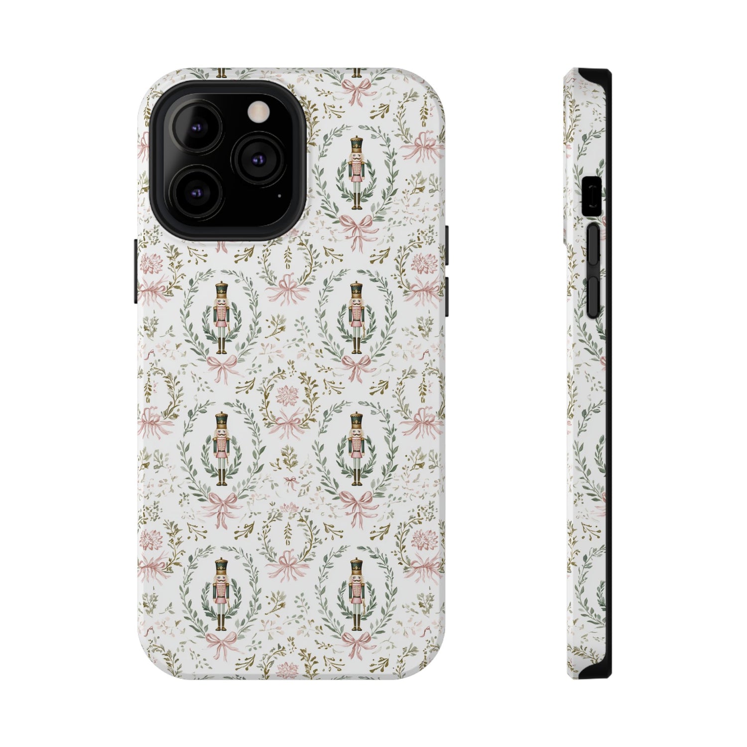 Phone case with decorative pattern on a white background
