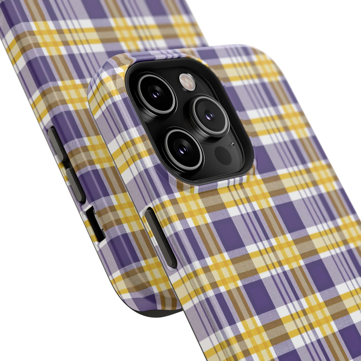 Impact-Resistant Phone Case- Louisiana Plaid