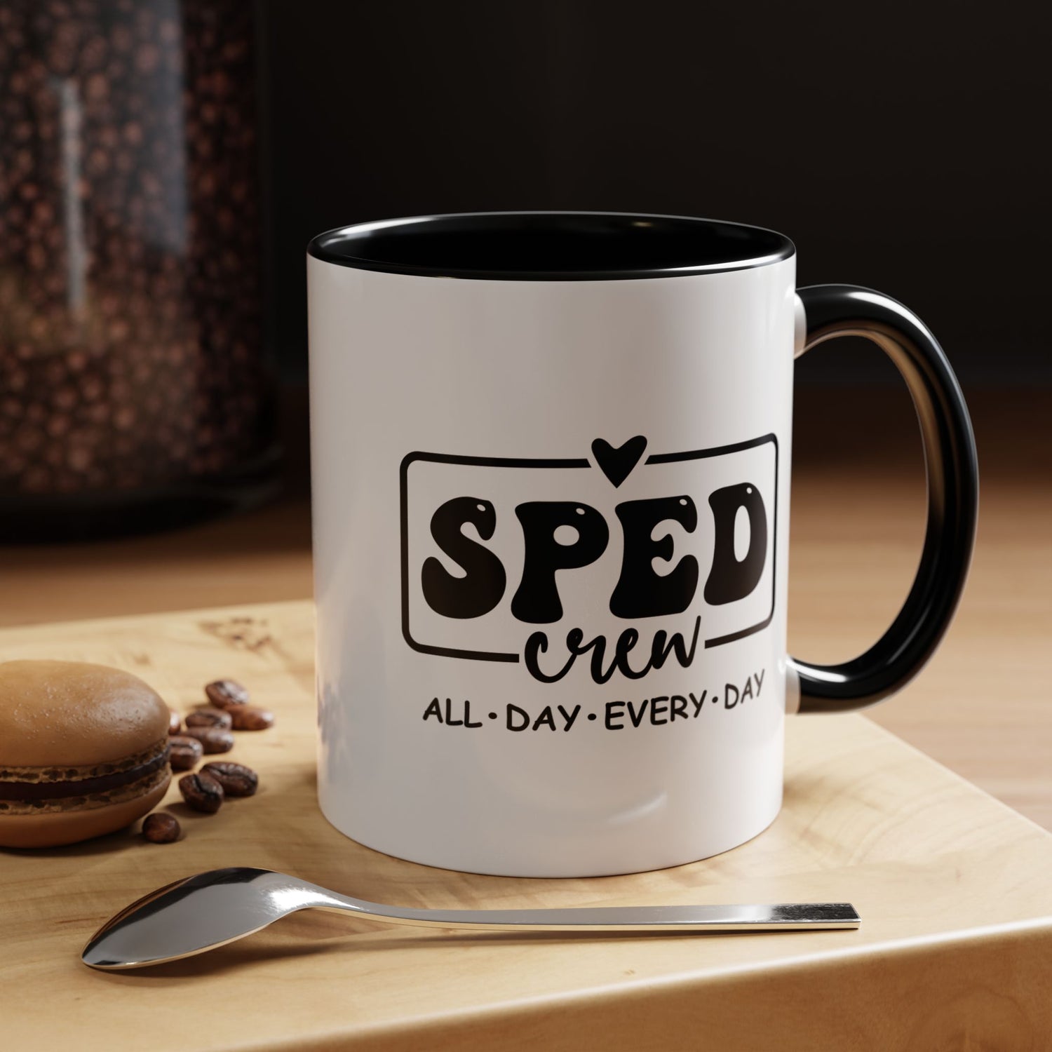 SPED Crew Accent Coffee Mug - Perfect for Teachers, Staff Gifts, Educational Appreciation, Fun Coffee Lovers