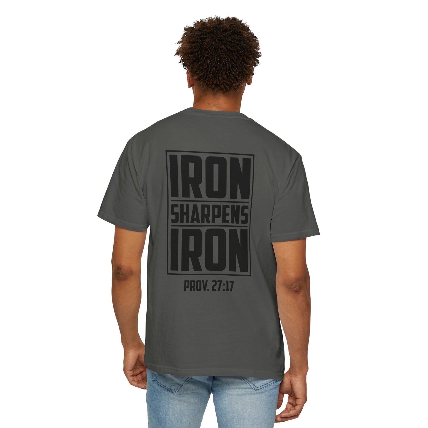 Inspirational Unisex T-Shirt, Motivational Tee for Everyday Wear, Iron Sharpens Iron, Christian Gift, Casual Fashion