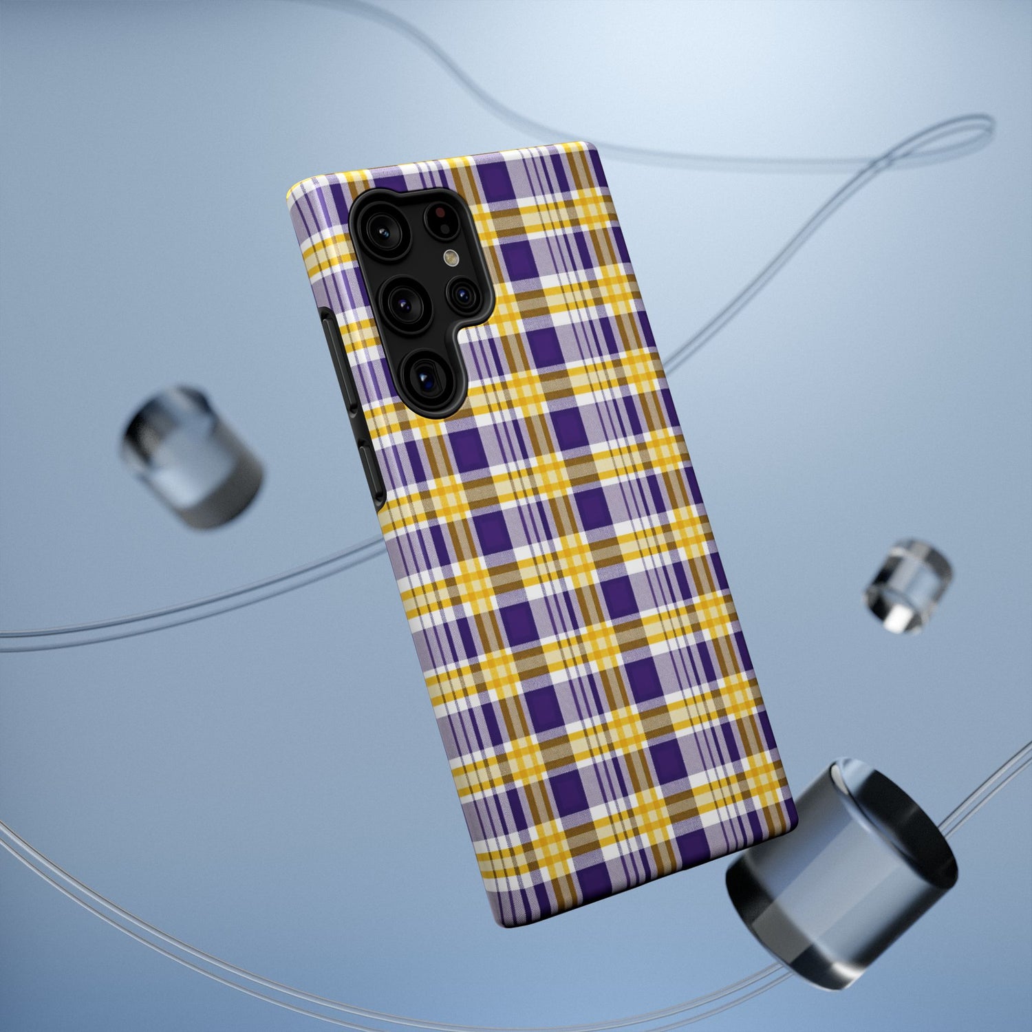 Impact-Resistant Phone Case- Louisiana Plaid
