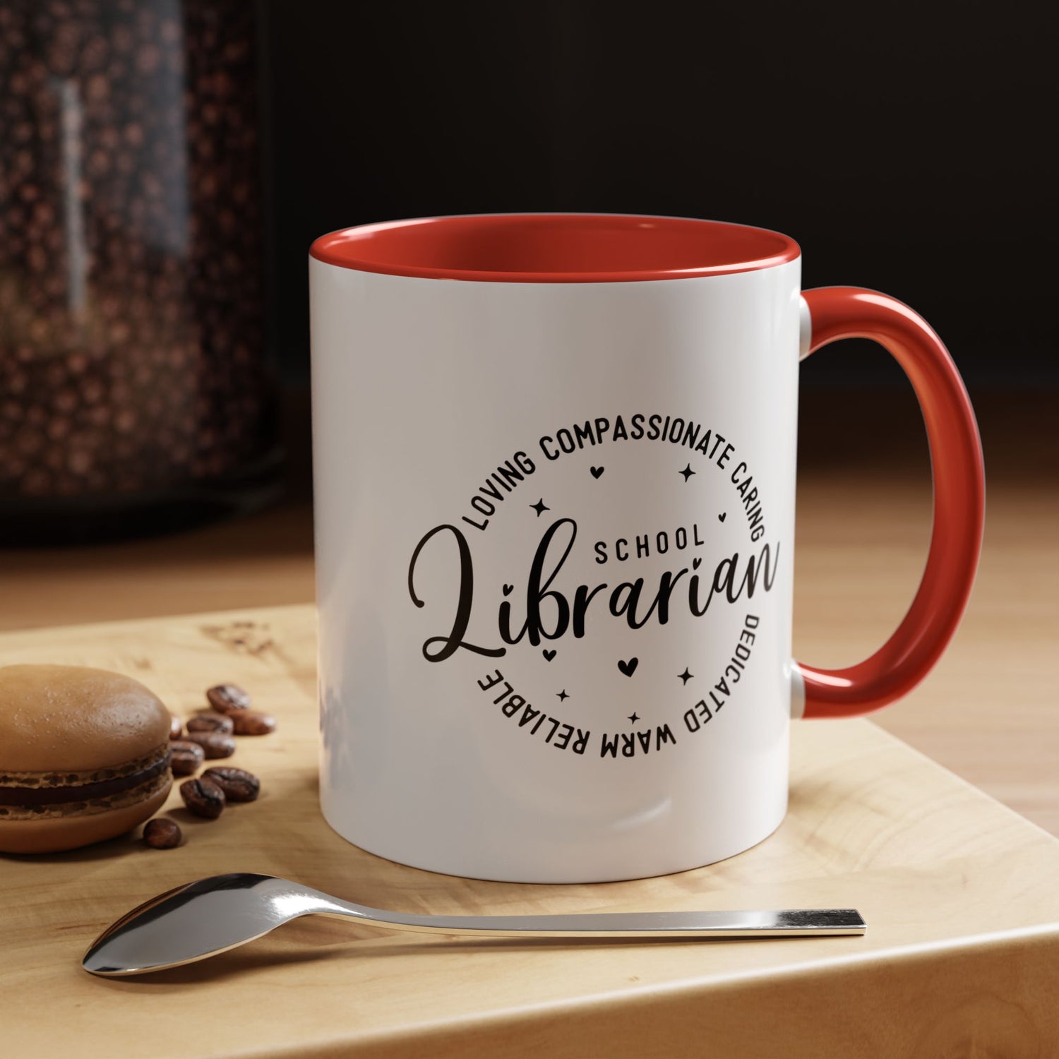 Librarian Love Coffee Mug | Gift for Teachers, School Librarians, Reading Enthusiasts, Book Lovers, Graduation