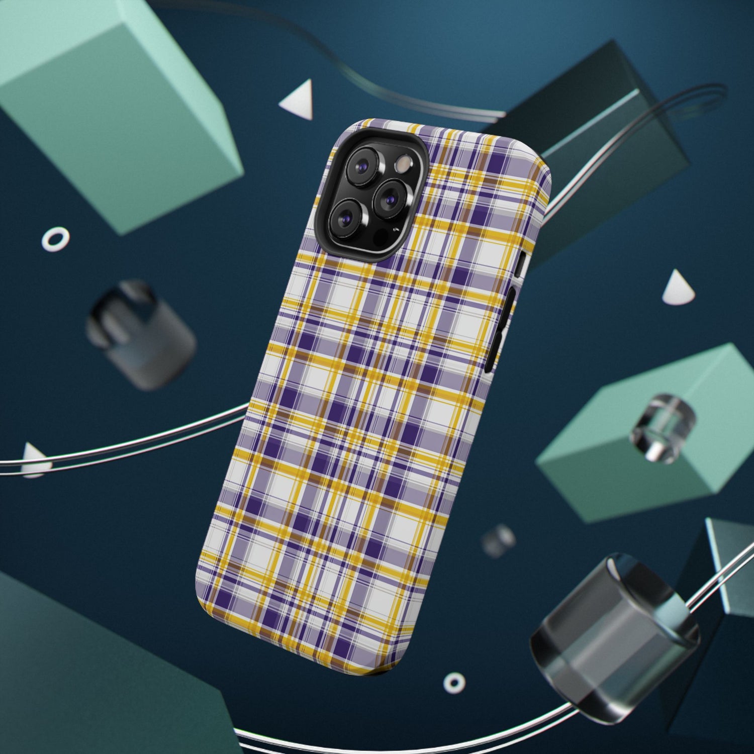Louisiana Plaid Impact-Resistant Phone Case