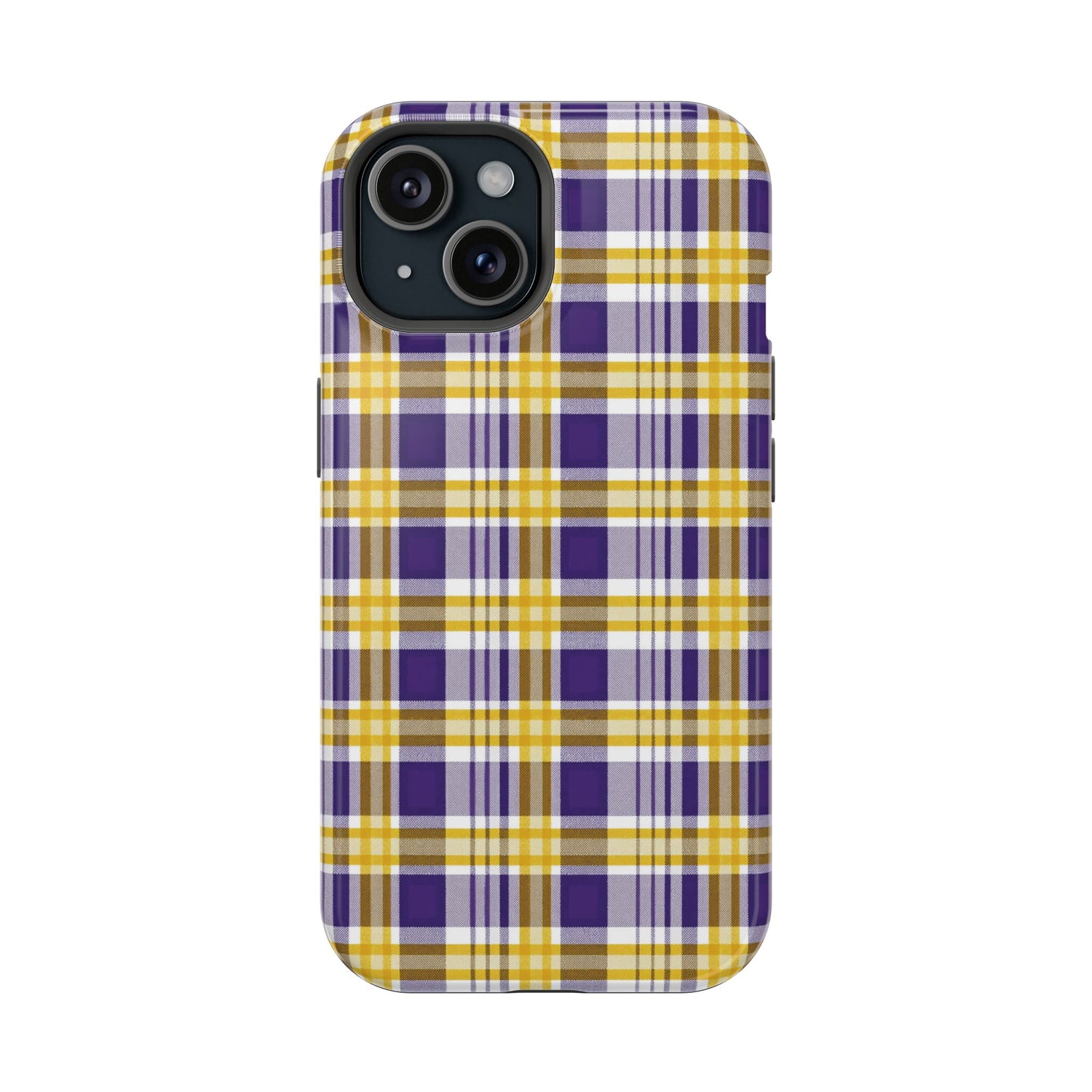 Impact-Resistant Phone Case- Louisiana Plaid
