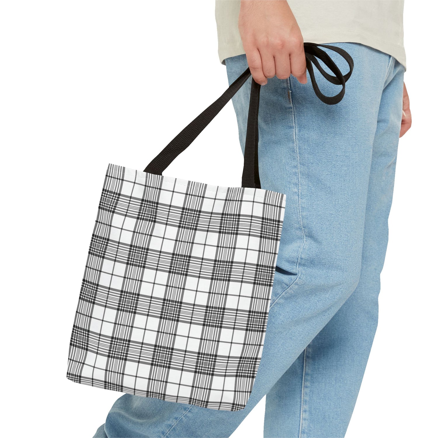 Farmhouse Plaid Tote Bag