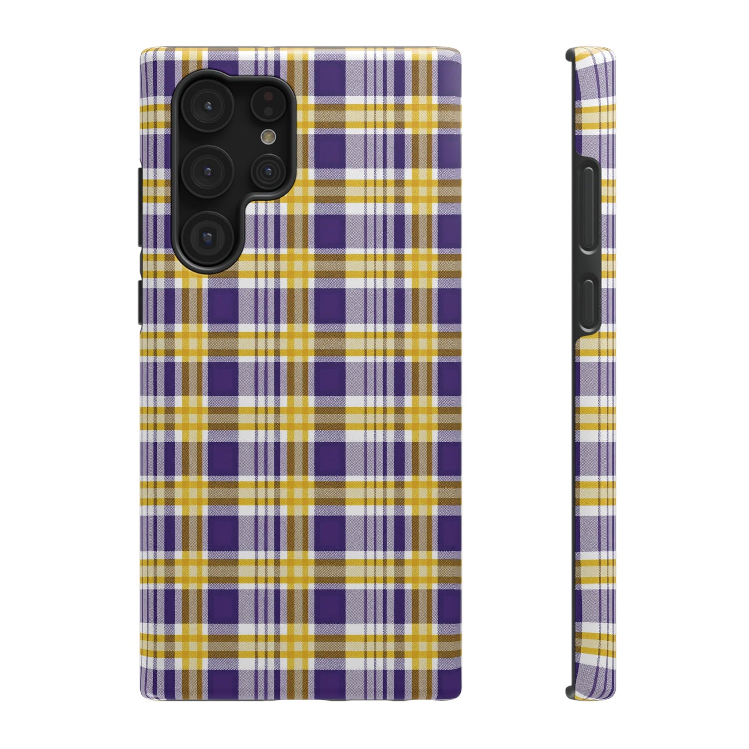Impact-Resistant Phone Case- Louisiana Plaid