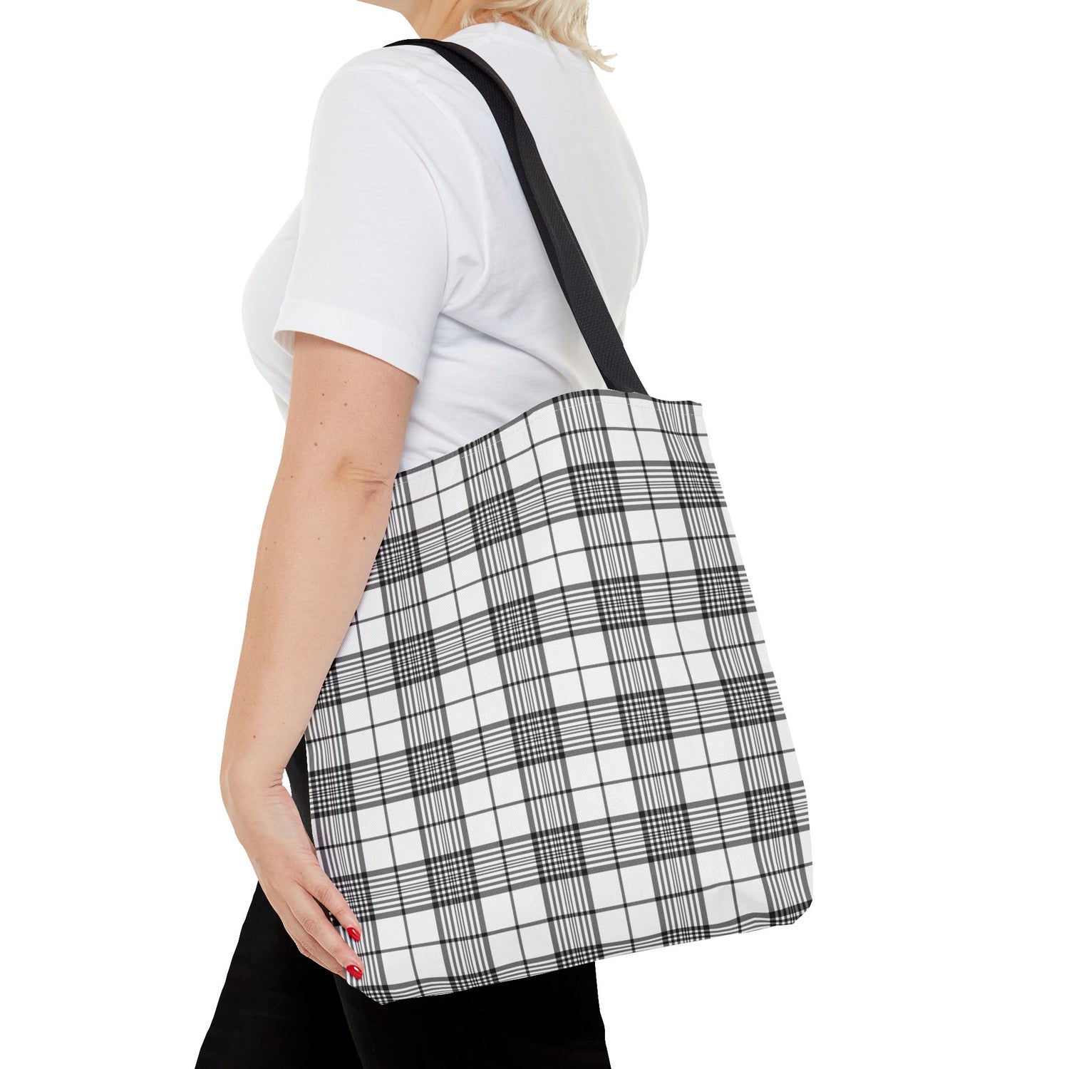 Farmhouse Plaid Tote Bag