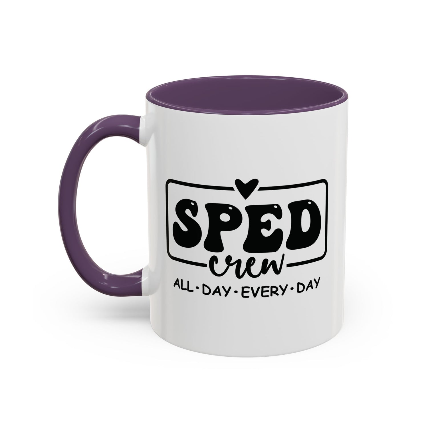 SPED Crew Accent Coffee Mug - Perfect for Teachers, Staff Gifts, Educational Appreciation, Fun Coffee Lovers