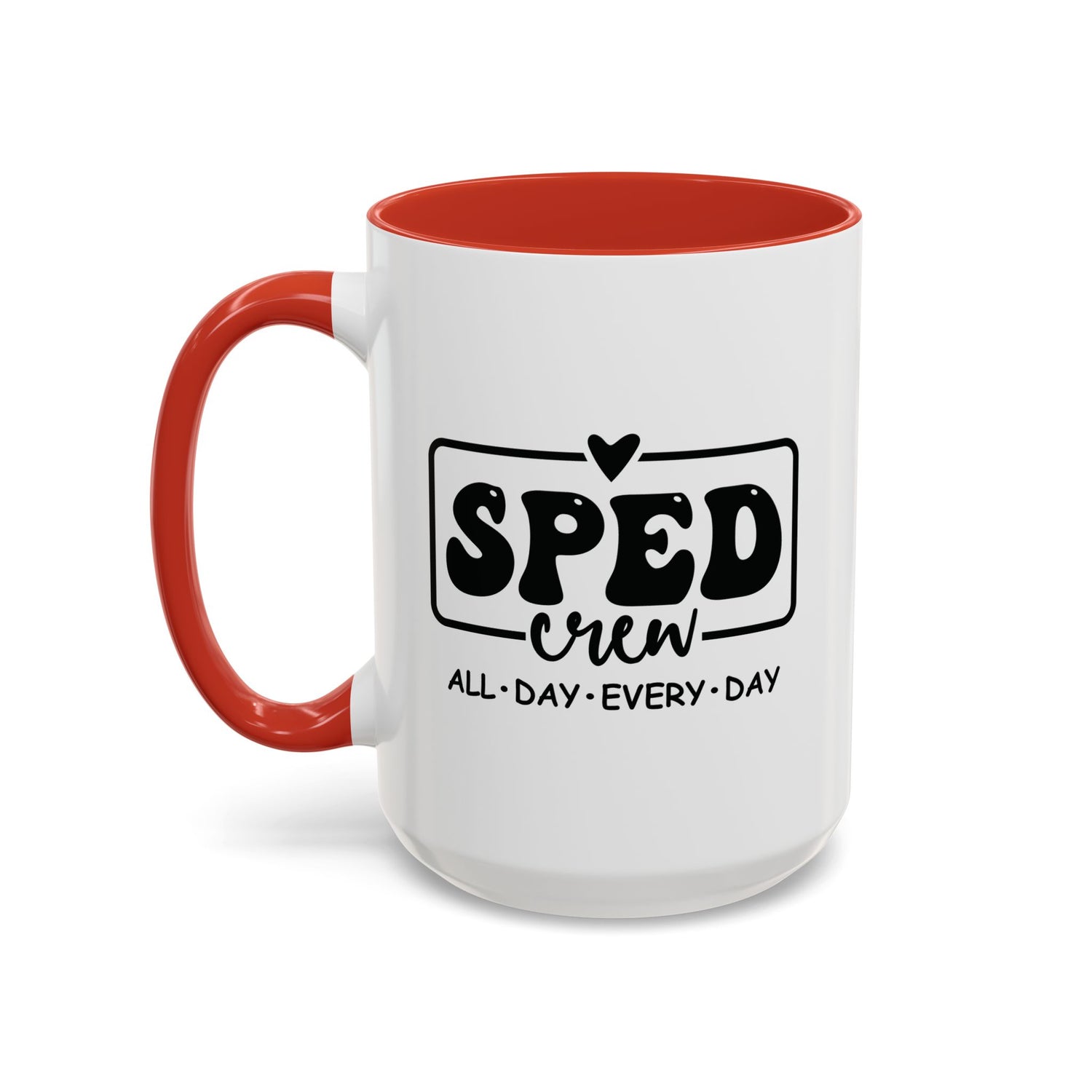 SPED Crew Accent Coffee Mug - Perfect for Teachers, Staff Gifts, Educational Appreciation, Fun Coffee Lovers