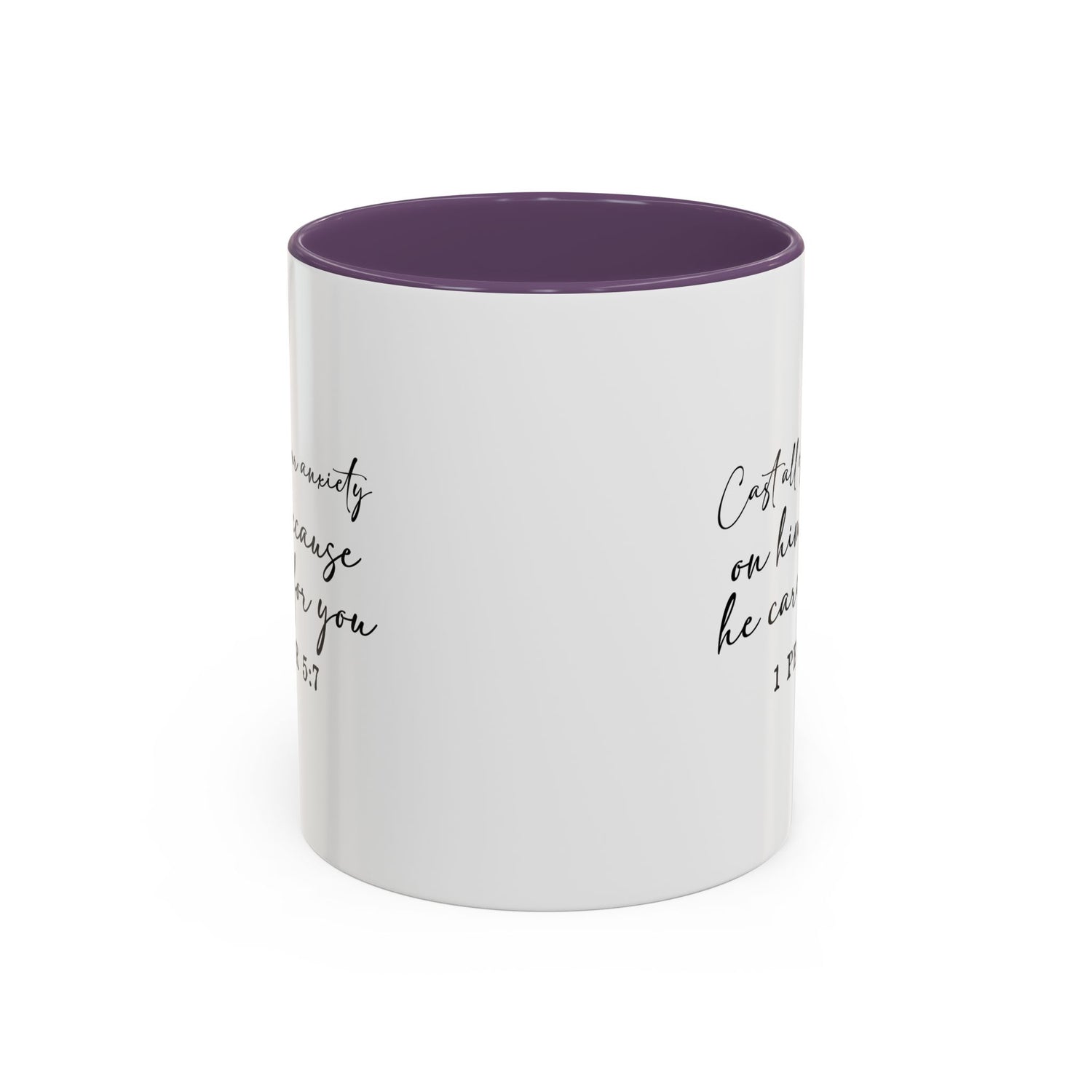 Coffee Mug: Scripture 1 Peter 5:7