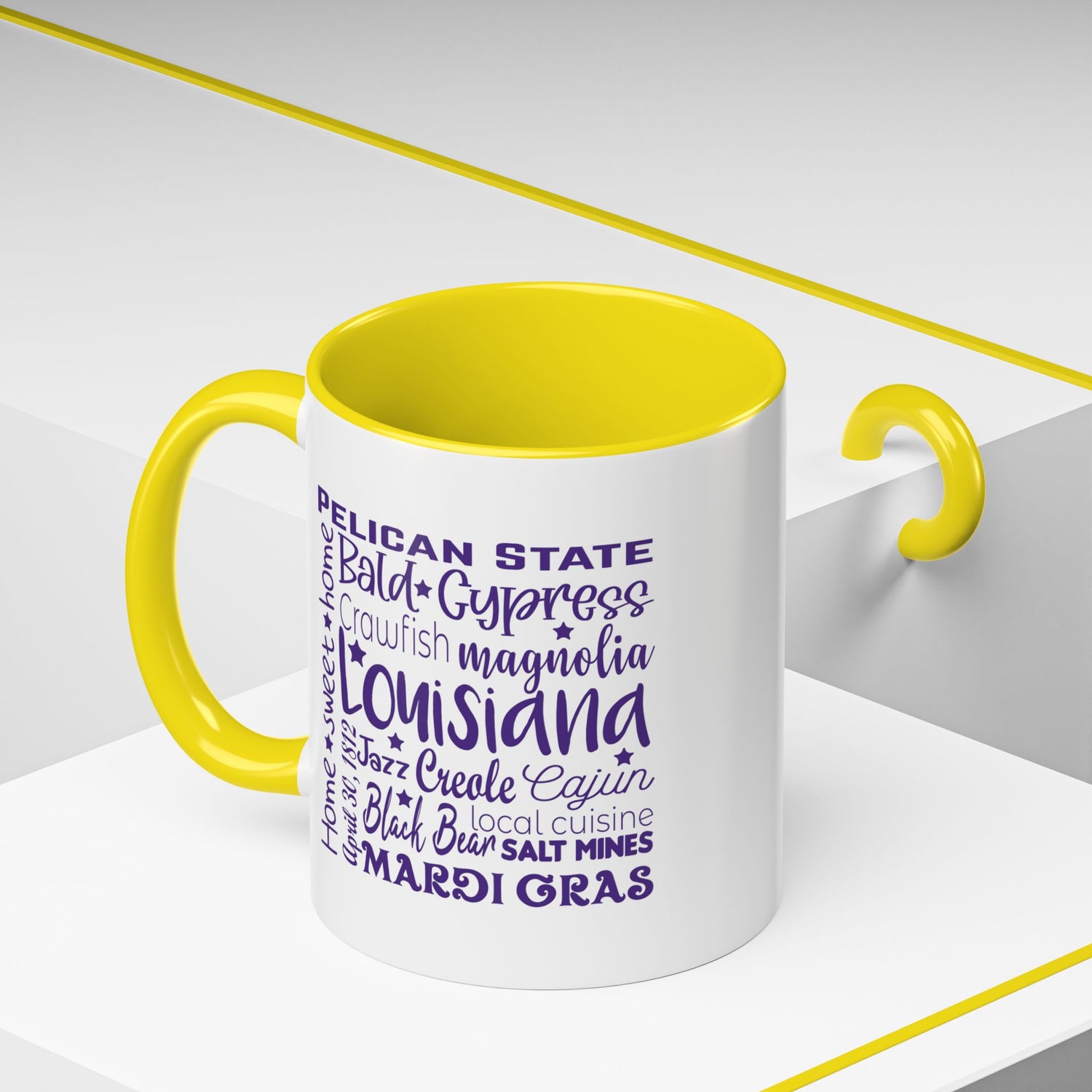 Louisiana Accent Coffee Mug - Perfect for Home & Kitchen, Gift for Mardi Gras, Inspirational Decor, Travel Souvenir, Unique Drinkware
