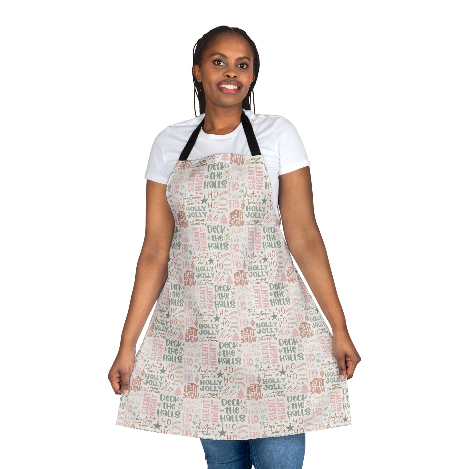 Festive Chef Apron | Deck the Halls Holiday Kitchen Gift, Christmas Cooking Accessory, Personalized Apron for Home Chefs