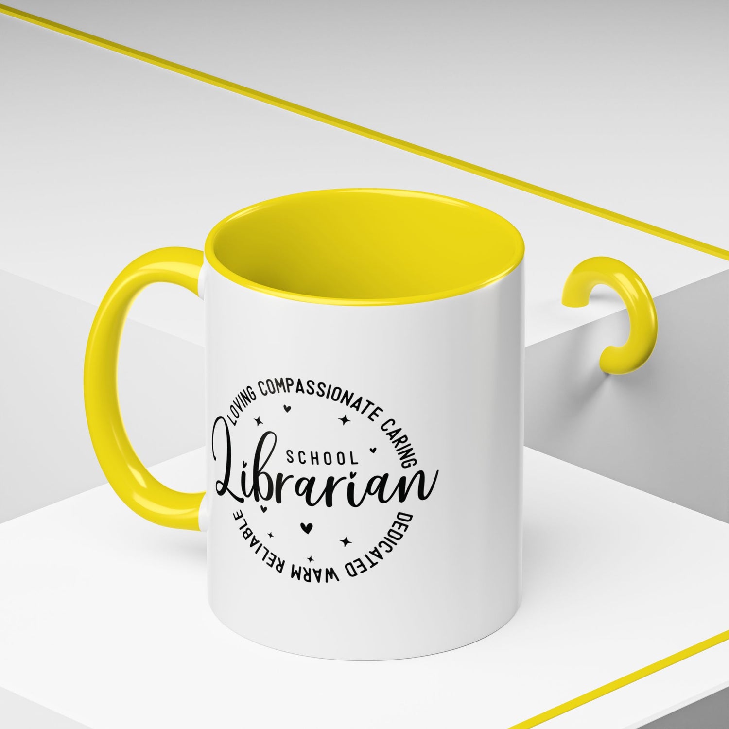 Librarian Love Coffee Mug | Gift for Teachers, School Librarians, Reading Enthusiasts, Book Lovers, Graduation