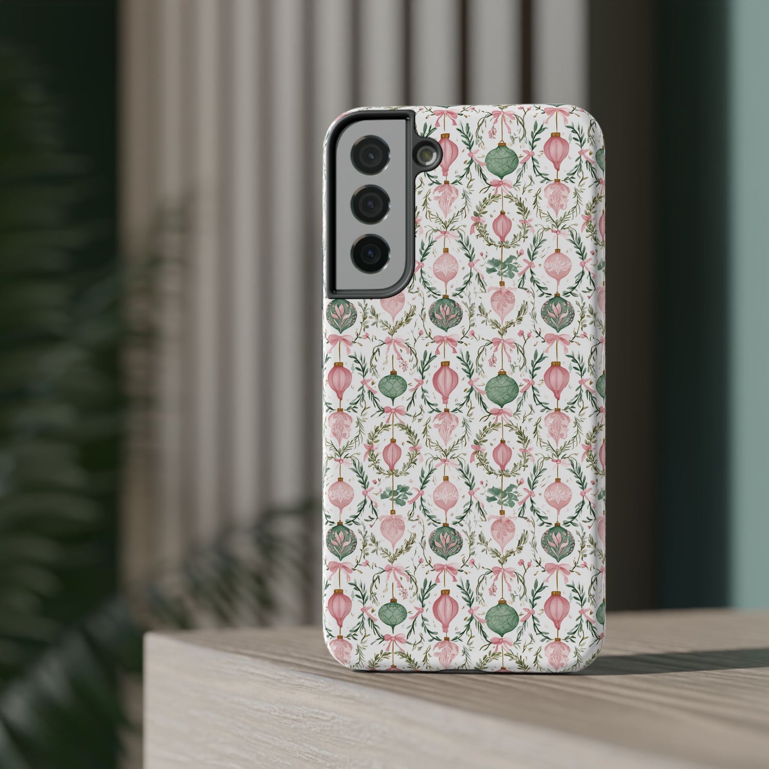 Holiday Ornaments Impact-Resistant Phone Case, iPhone, Samsung