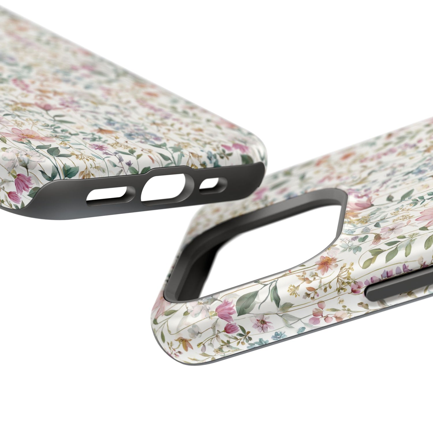 Floral Impact-Resistant Phone Case, iPhone, Samsung