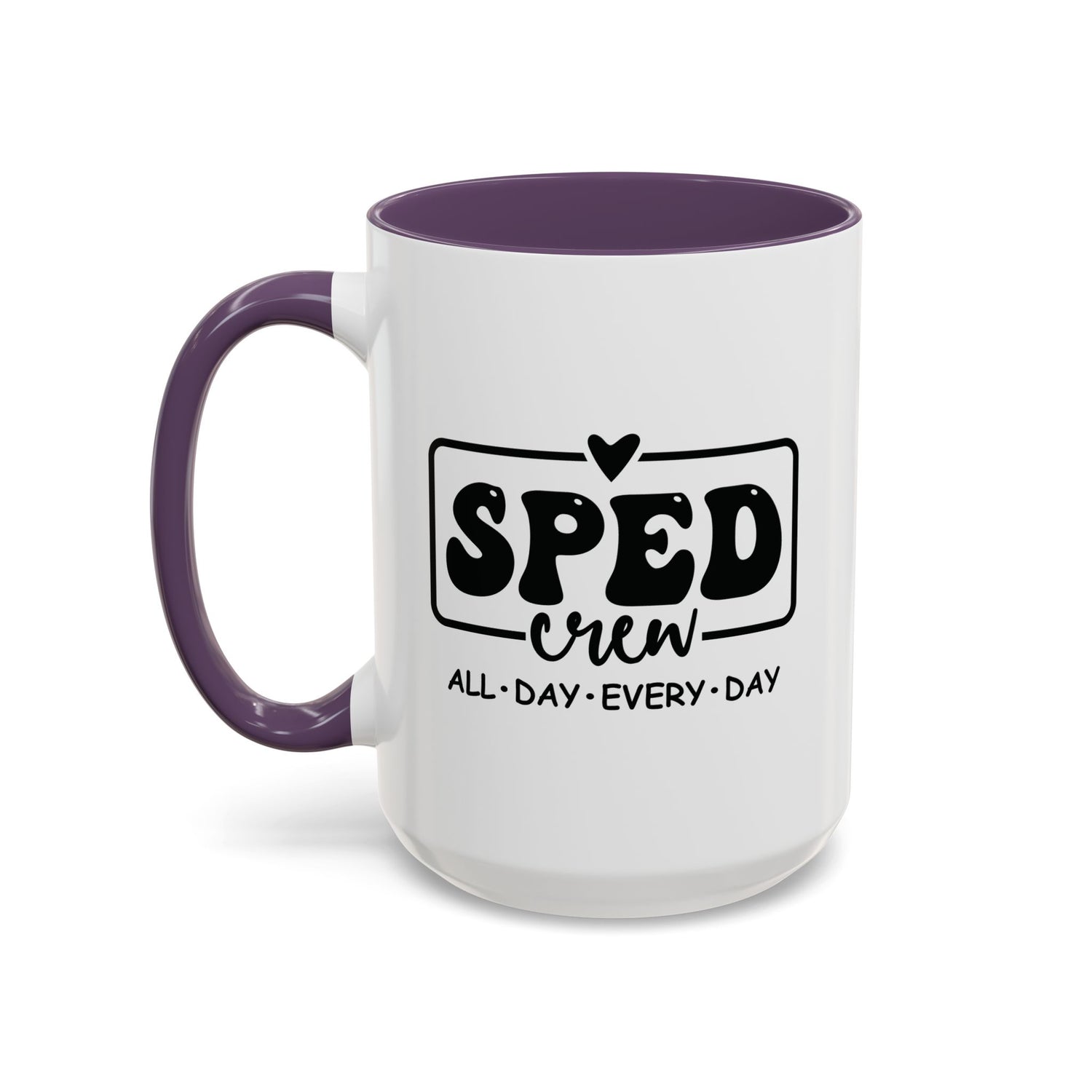 SPED Crew Accent Coffee Mug - Perfect for Teachers, Staff Gifts, Educational Appreciation, Fun Coffee Lovers