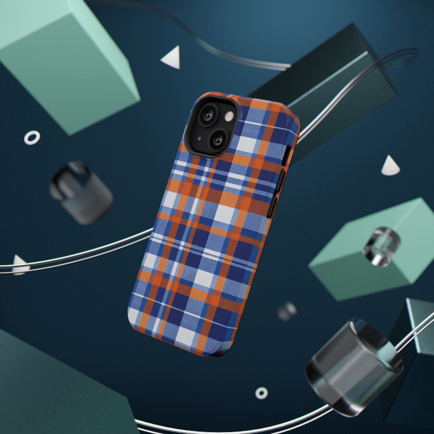Impact-Resistant Phone Case- Florida Plaid