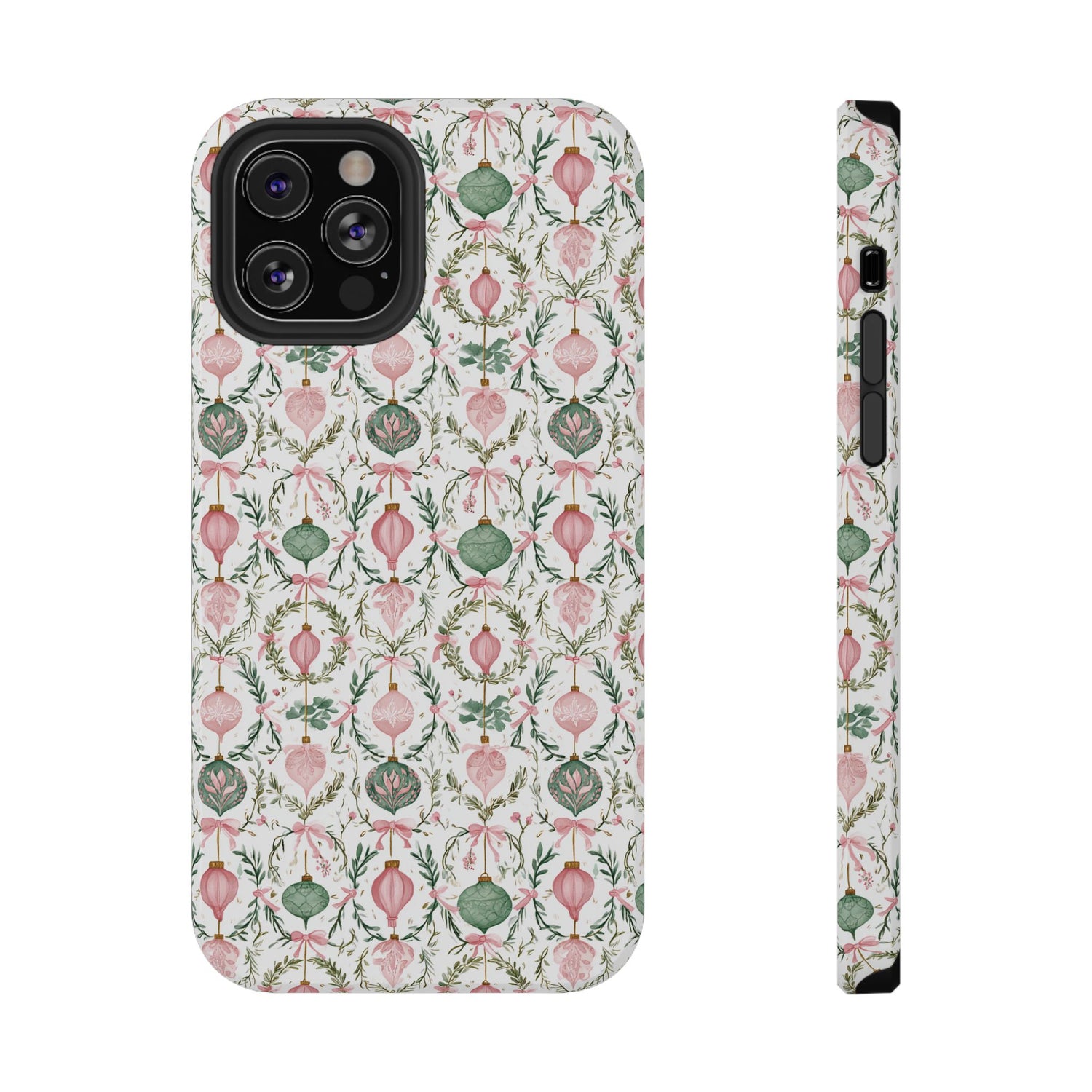 Holiday Ornaments Impact-Resistant Phone Case, iPhone, Samsung