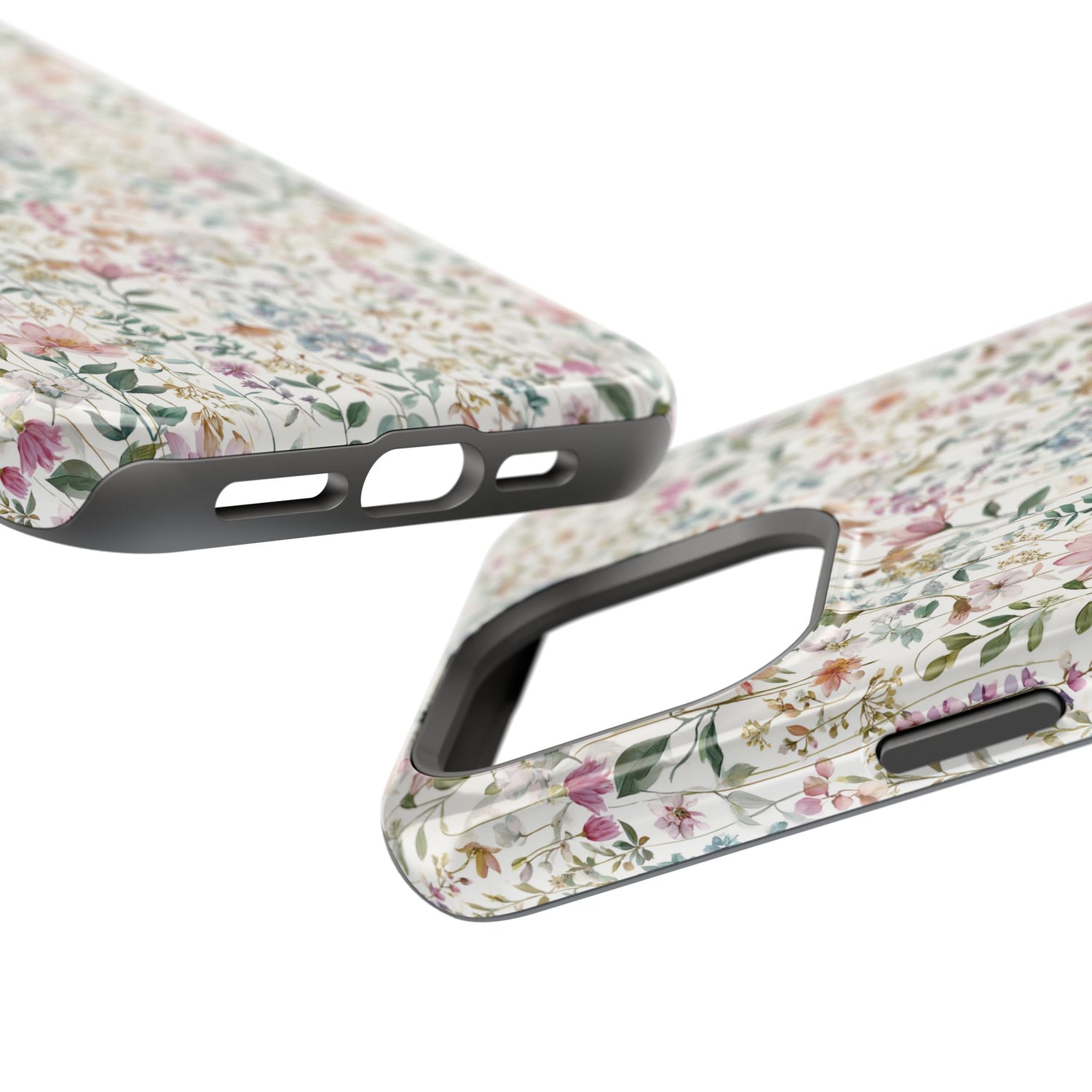 Floral Impact-Resistant Phone Case, iPhone, Samsung