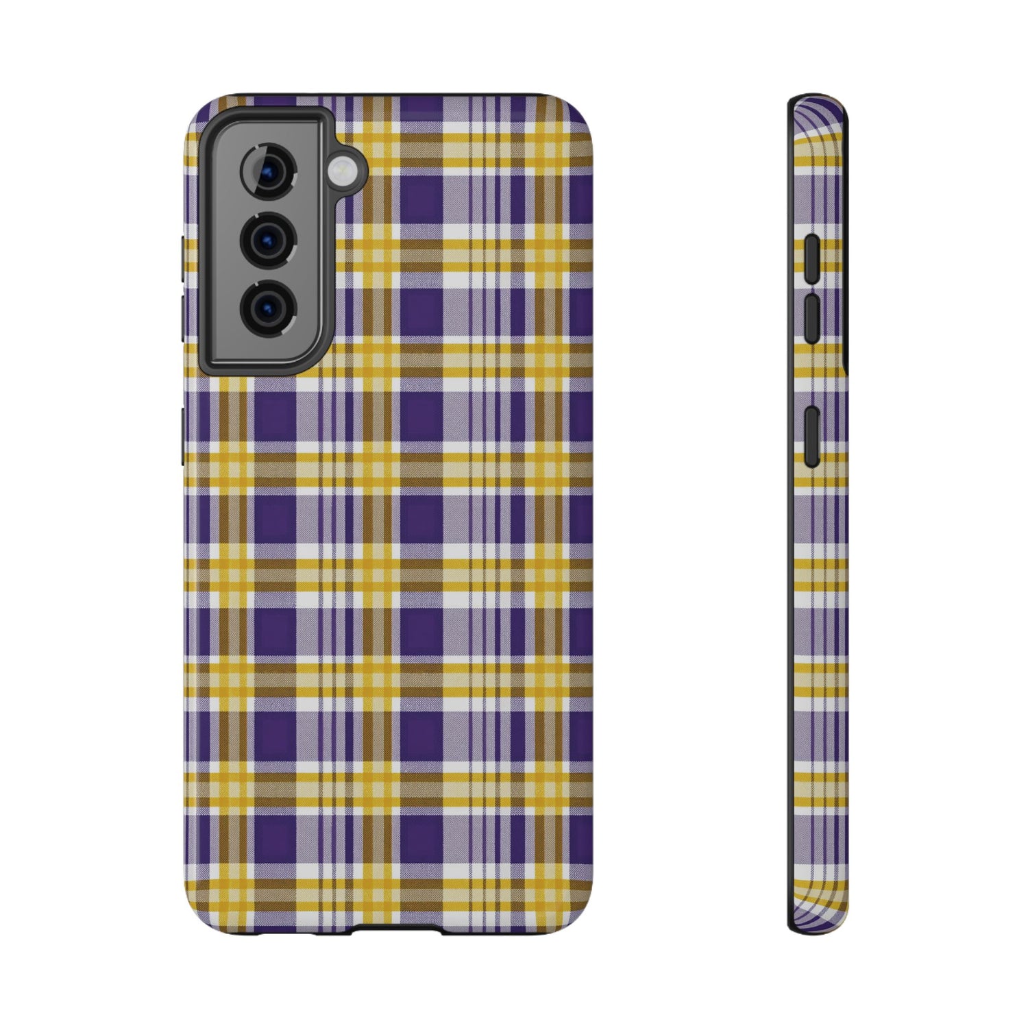 Impact-Resistant Phone Case- Louisiana Plaid