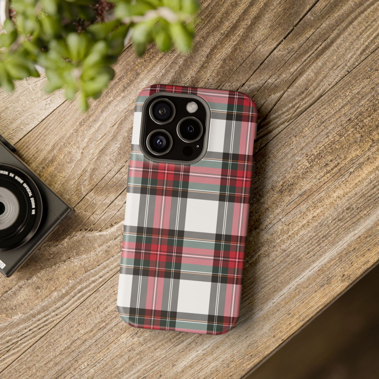 New Tartan Christmas Plaid Impact-Resistant Cases, iPhone, Samsung