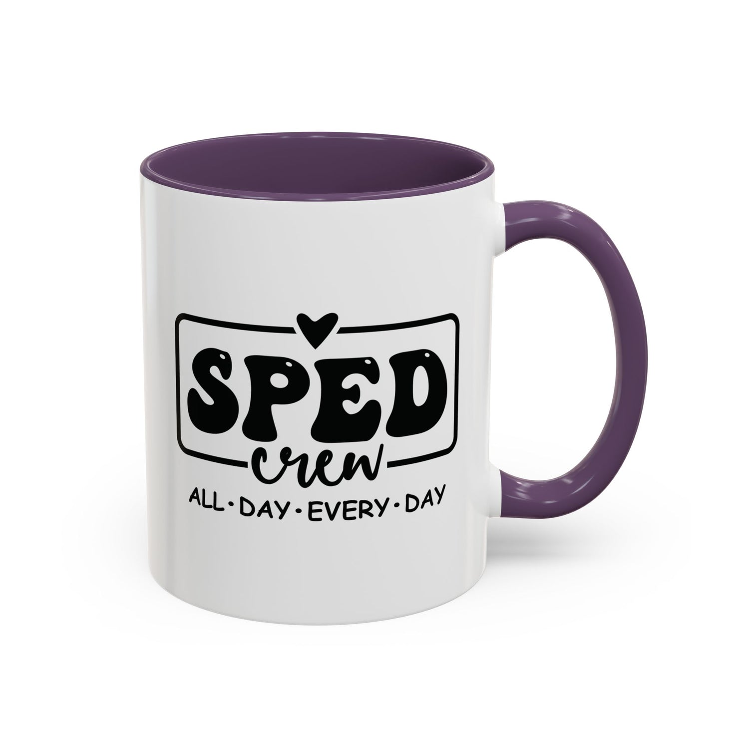 SPED Crew Accent Coffee Mug - Perfect for Teachers, Staff Gifts, Educational Appreciation, Fun Coffee Lovers
