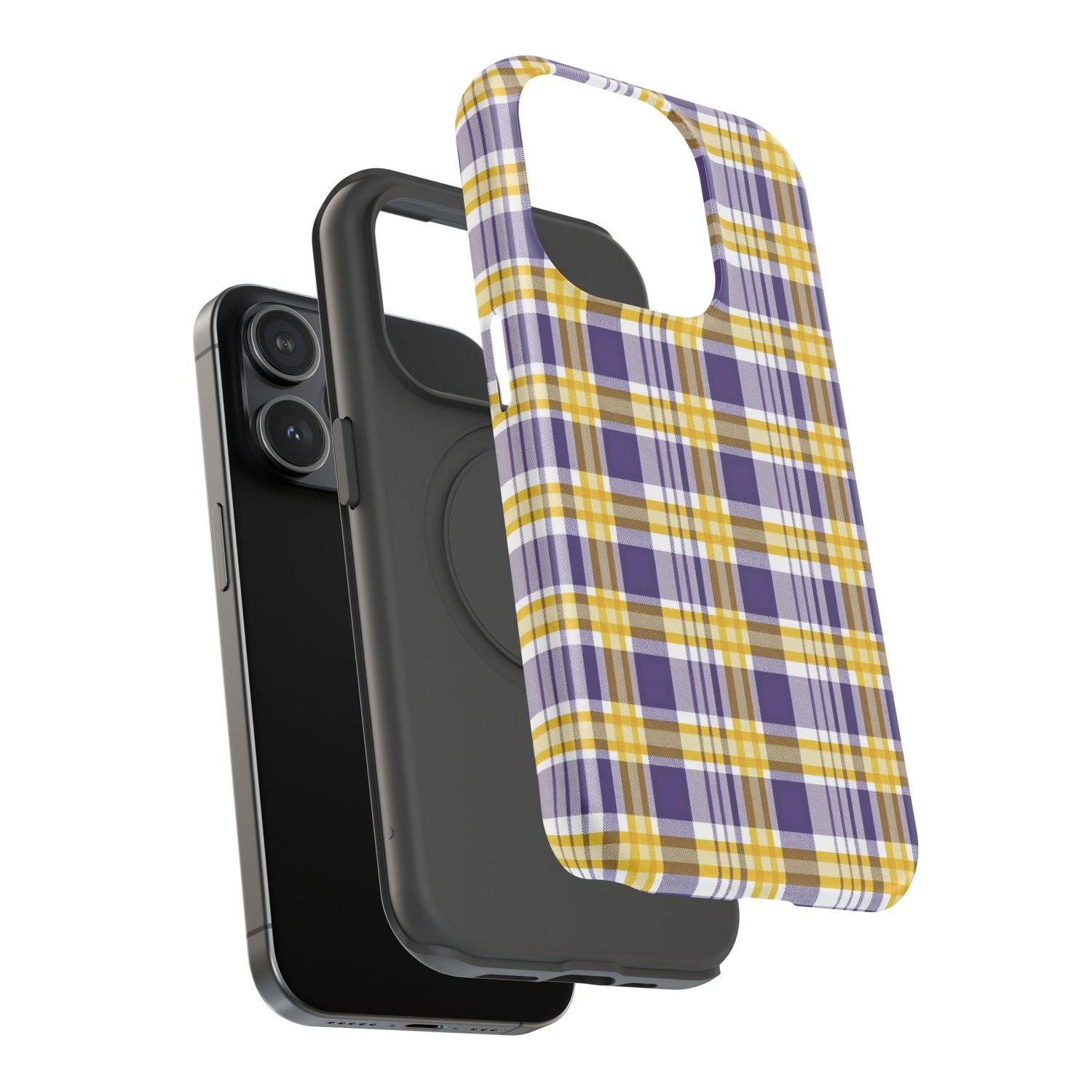 Impact-Resistant Phone Case- Louisiana Plaid