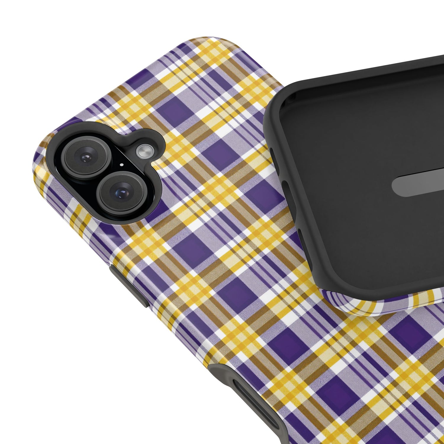 Impact-Resistant Phone Case- Louisiana Plaid