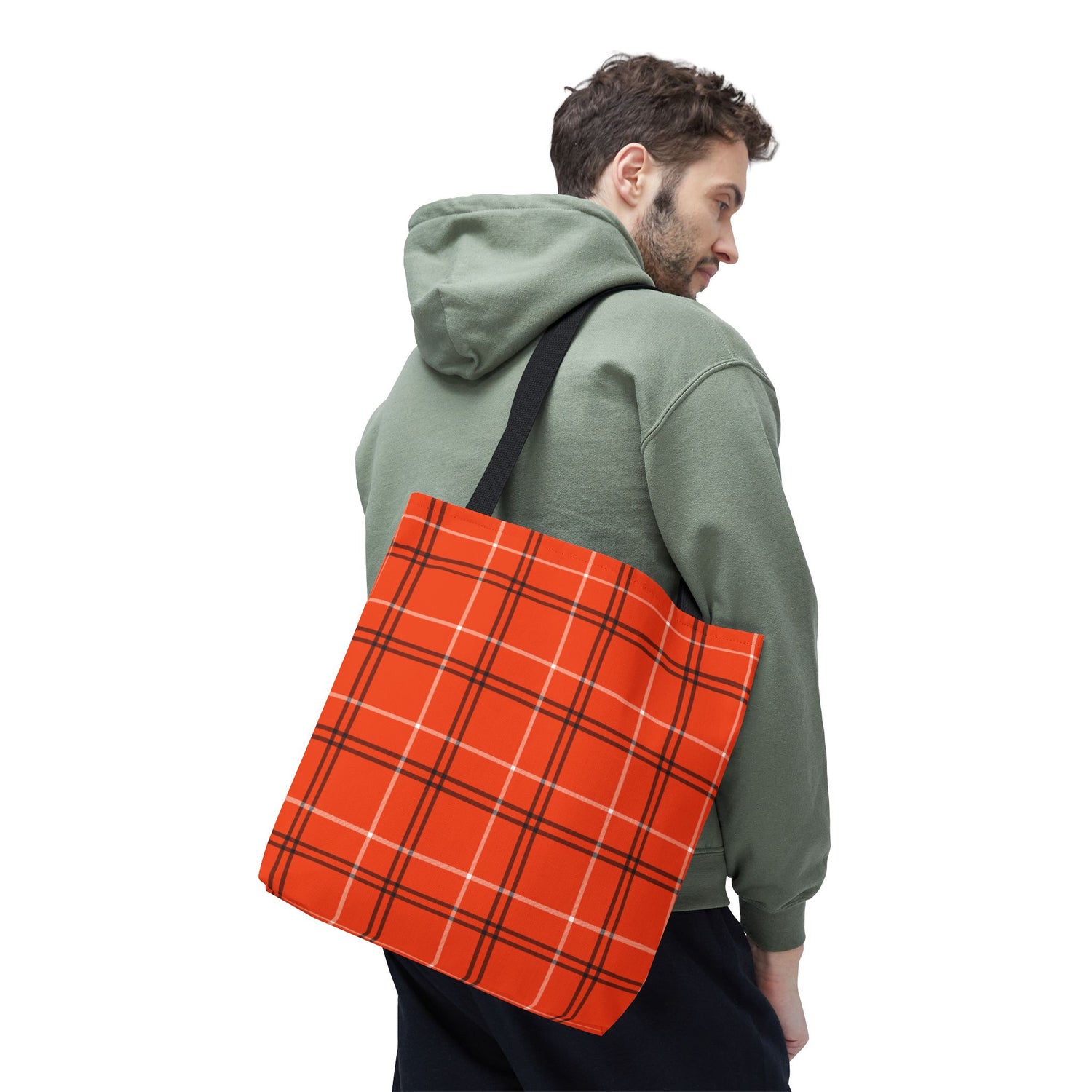 Tote Bag- Fall Orange Plaid
