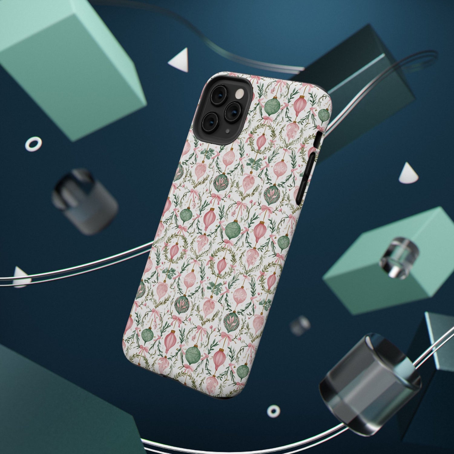 Holiday Ornaments Impact-Resistant Phone Case, iPhone, Samsung