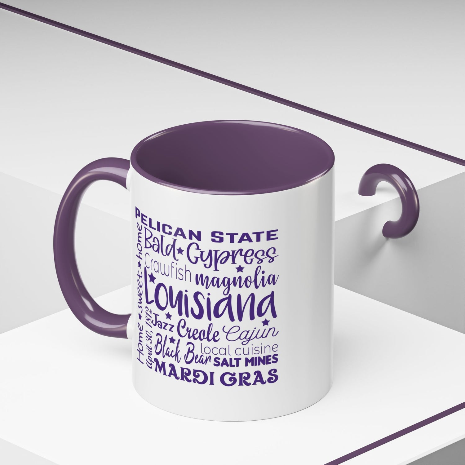Louisiana Accent Coffee Mug - Perfect for Home & Kitchen, Gift for Mardi Gras, Inspirational Decor, Travel Souvenir, Unique Drinkware