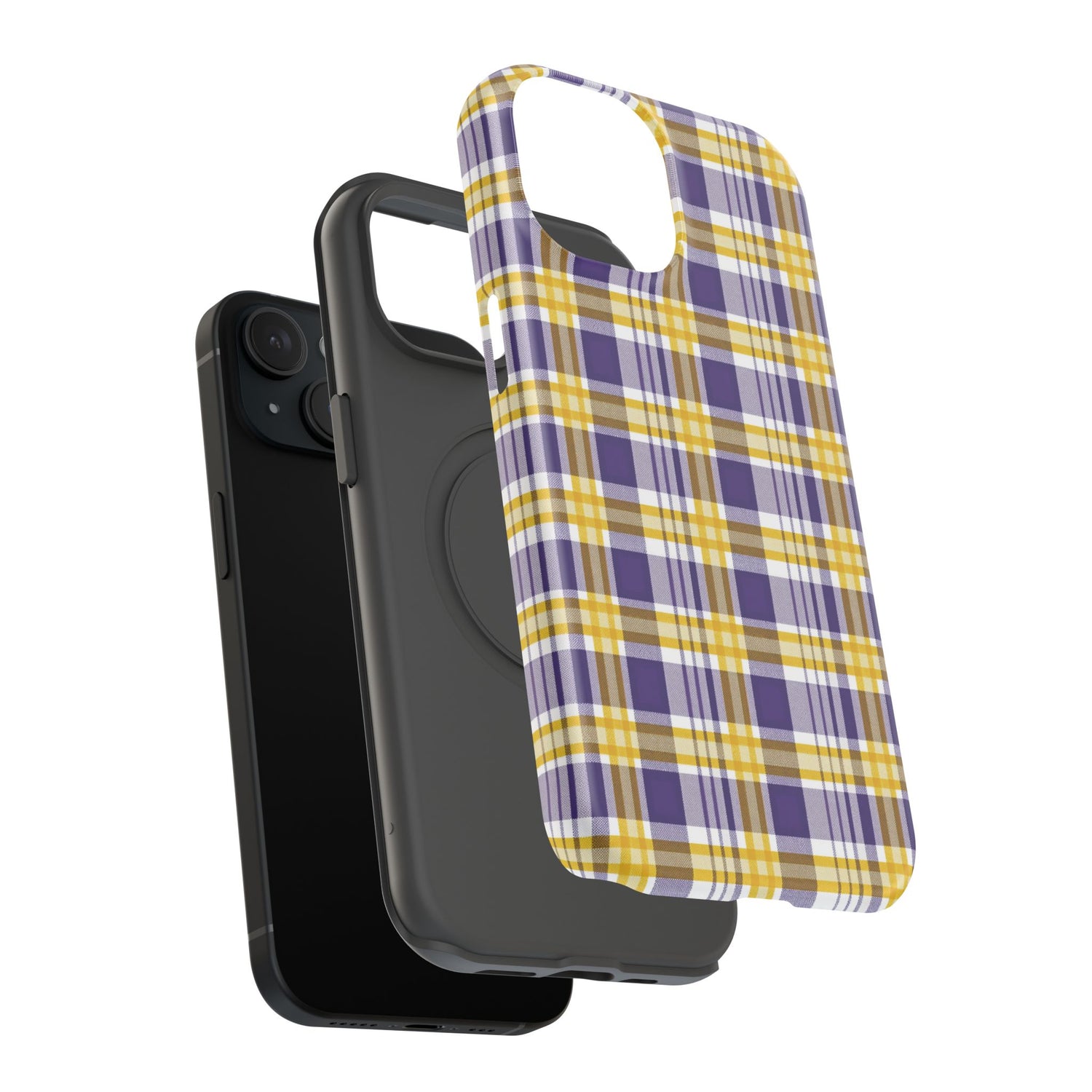 Impact-Resistant Phone Case- Louisiana Plaid