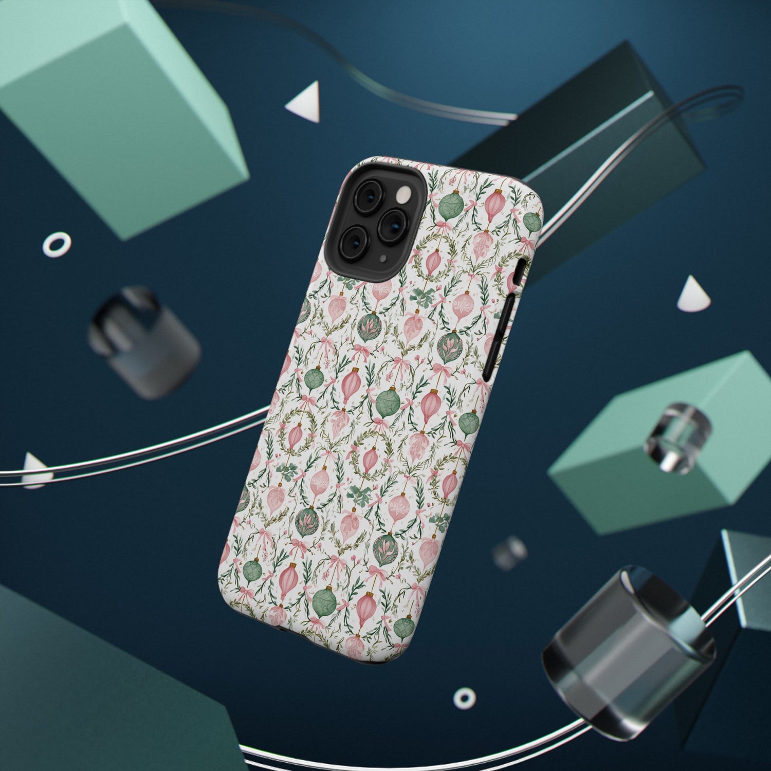 Holiday Ornaments Impact-Resistant Phone Case, iPhone, Samsung