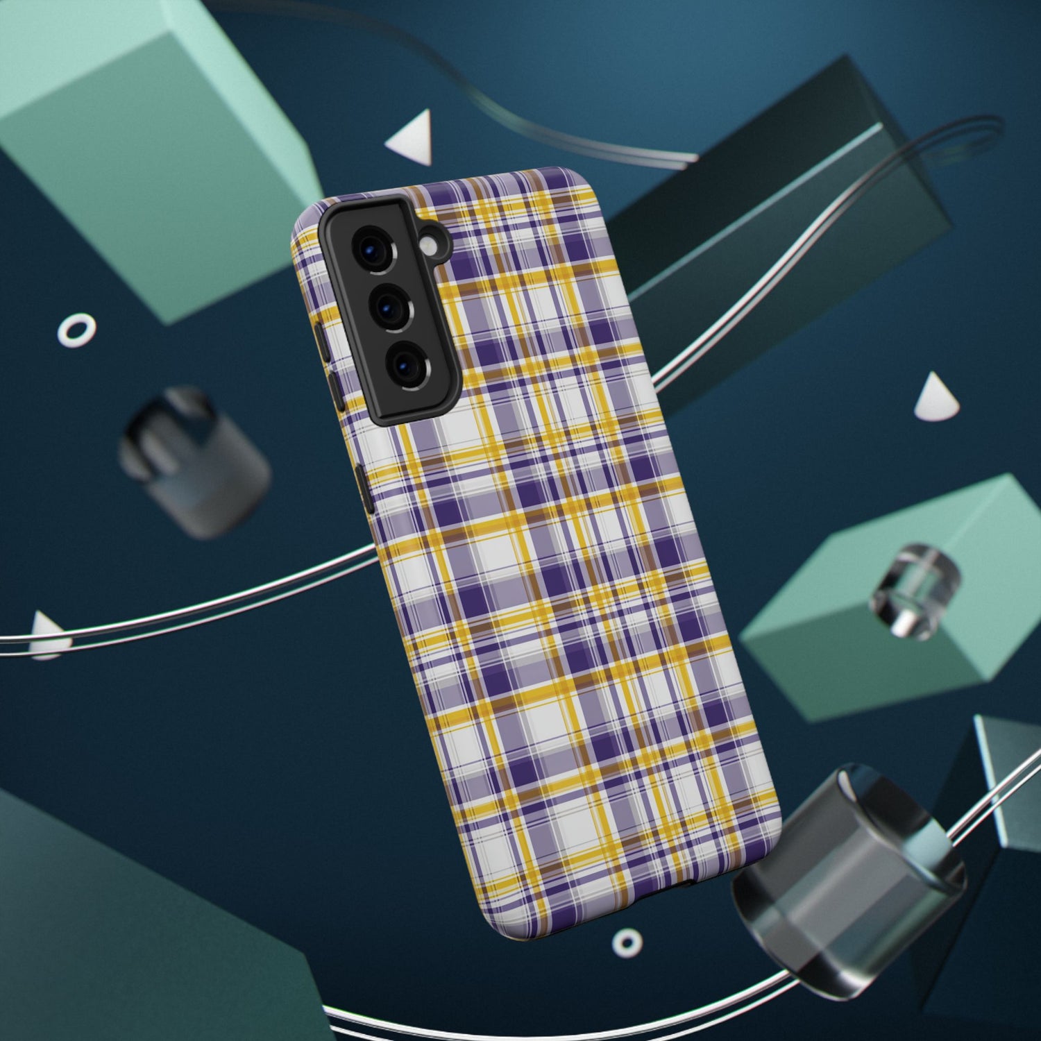 Louisiana Plaid Impact-Resistant Phone Case