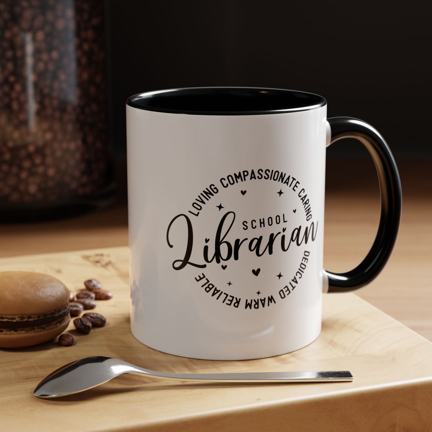 Librarian Love Coffee Mug | Gift for Teachers, School Librarians, Reading Enthusiasts, Book Lovers, Graduation