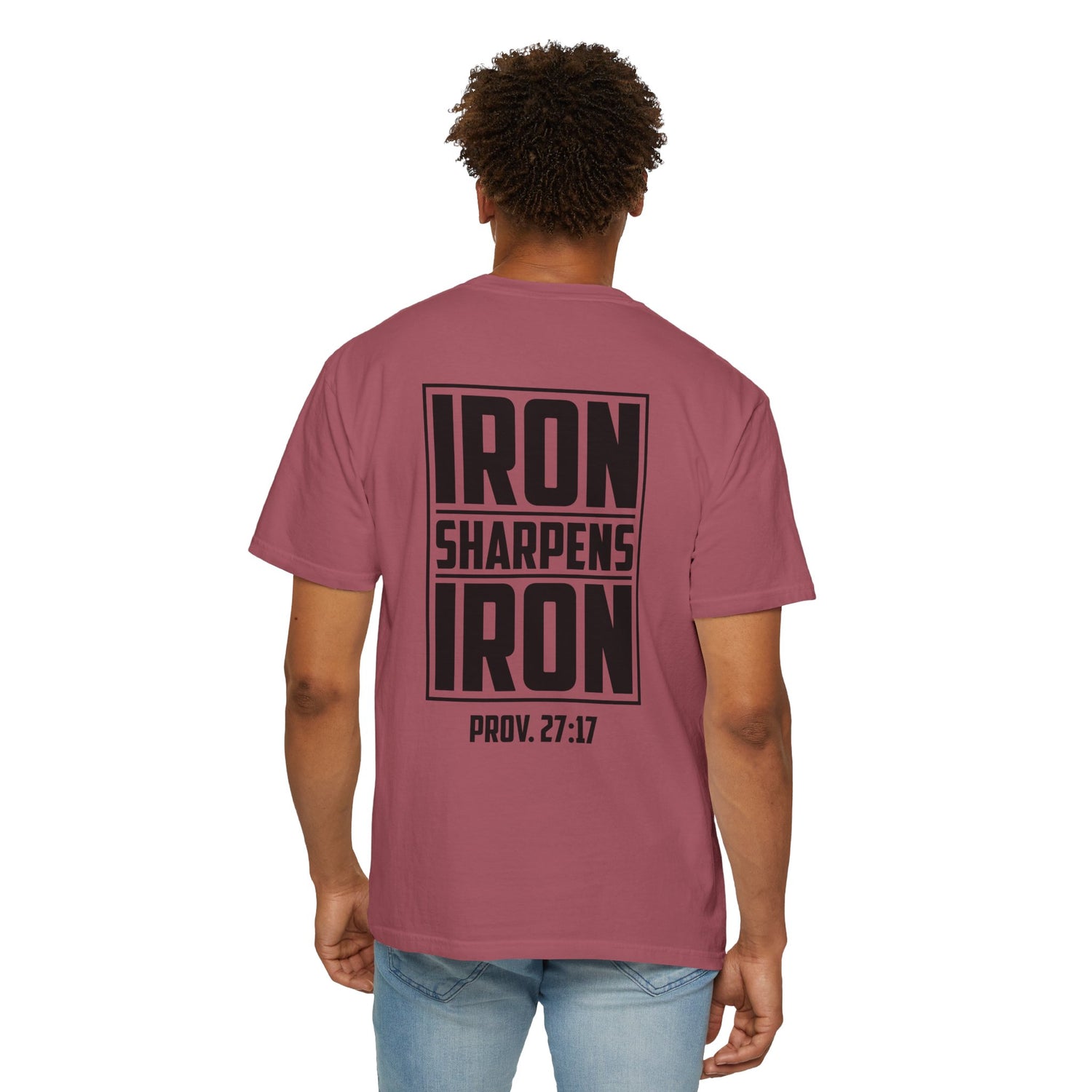 Inspirational Unisex T-Shirt, Motivational Tee for Everyday Wear, Iron Sharpens Iron, Christian Gift, Casual Fashion