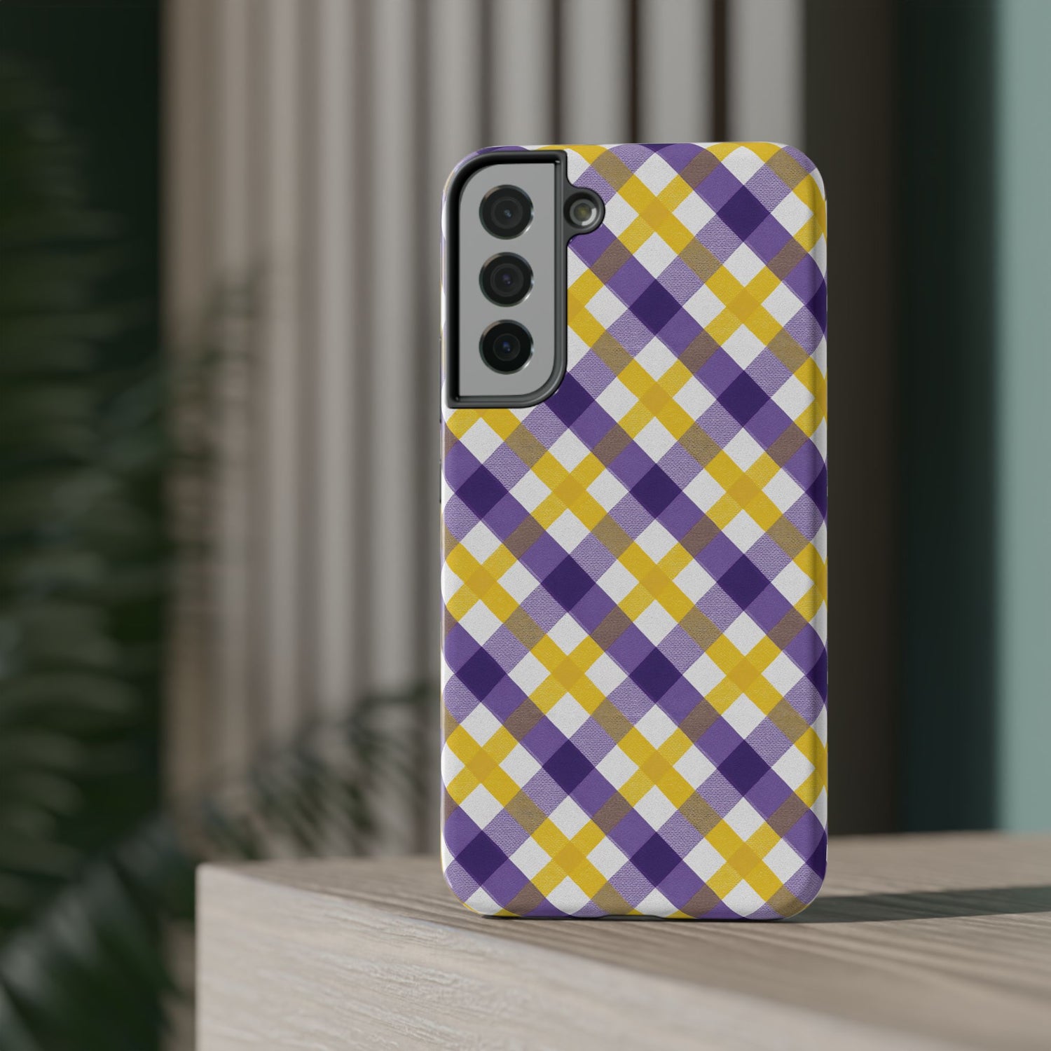 Phone Case | Impact-Resistant Louisiana Plaid