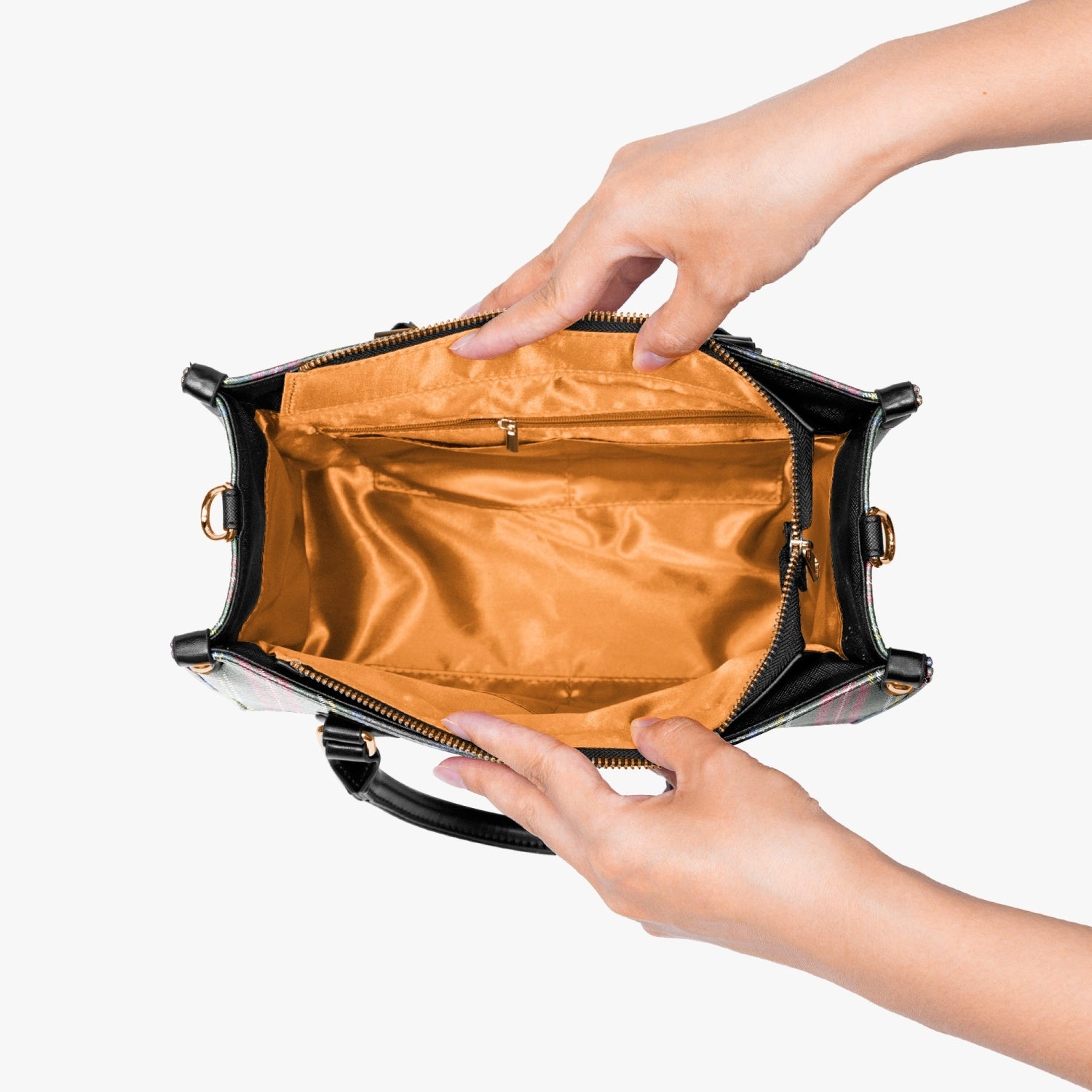 Elegant Classic Tote for Women Holiday Plaid