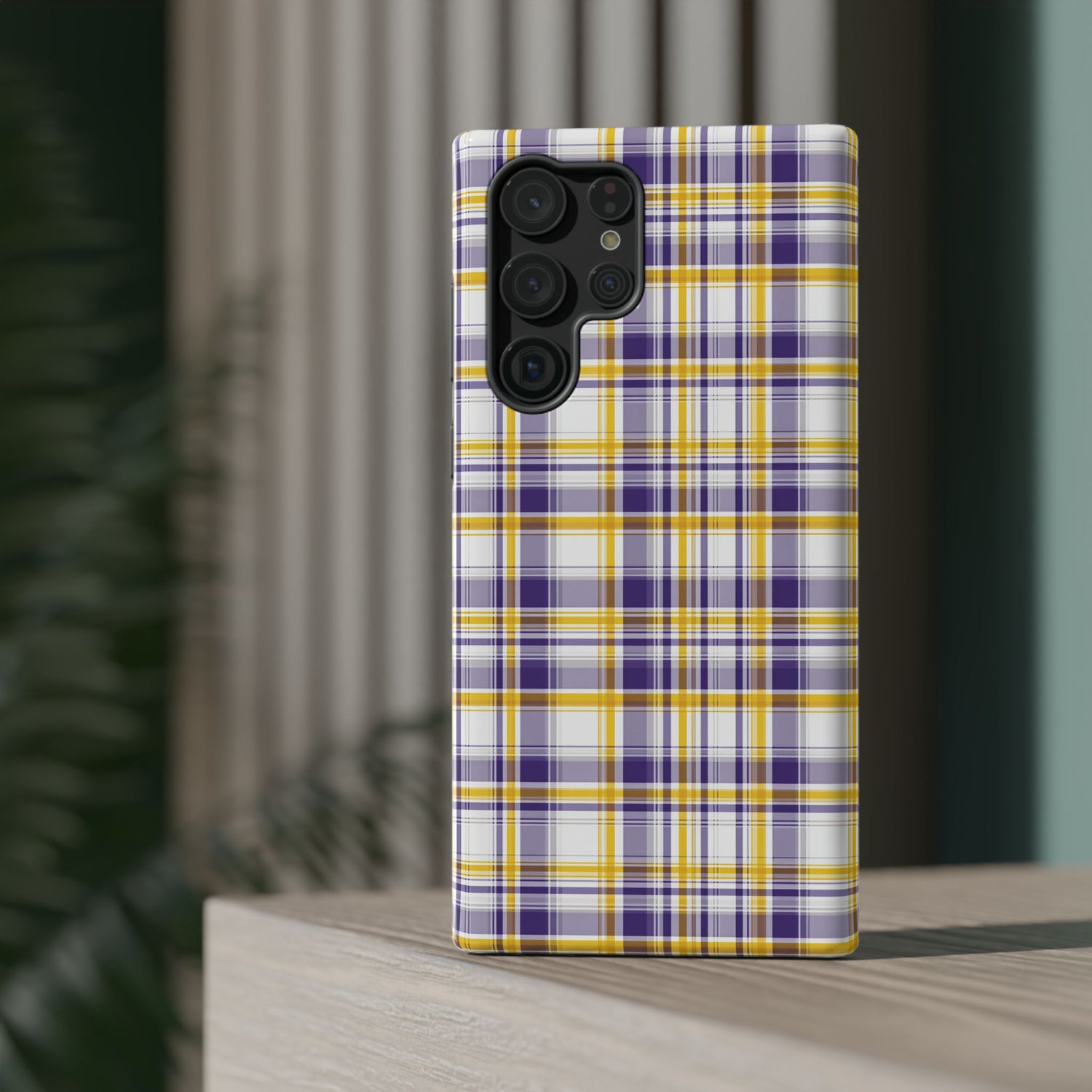 Louisiana Plaid Impact-Resistant Phone Case