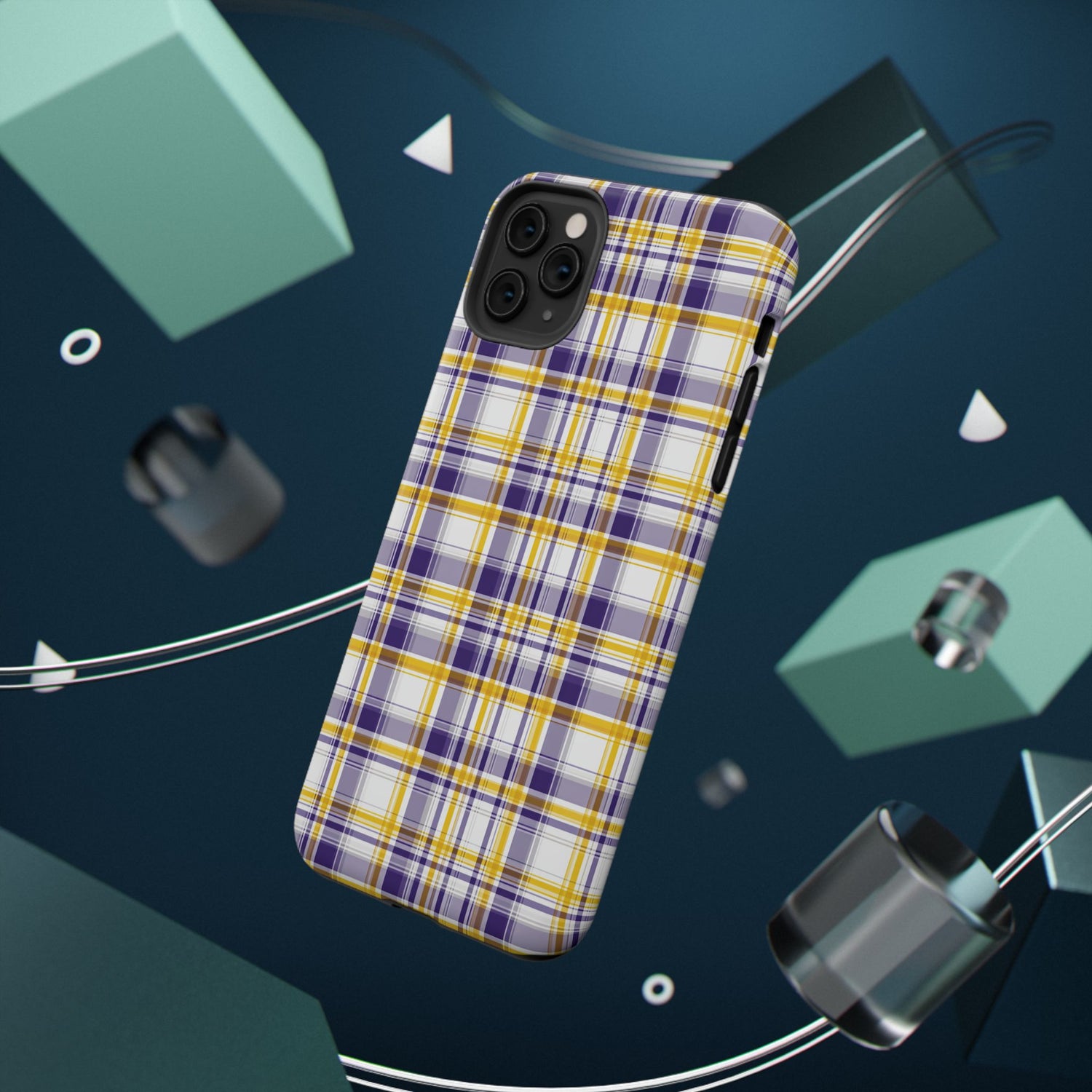 Louisiana Plaid Impact-Resistant Phone Case