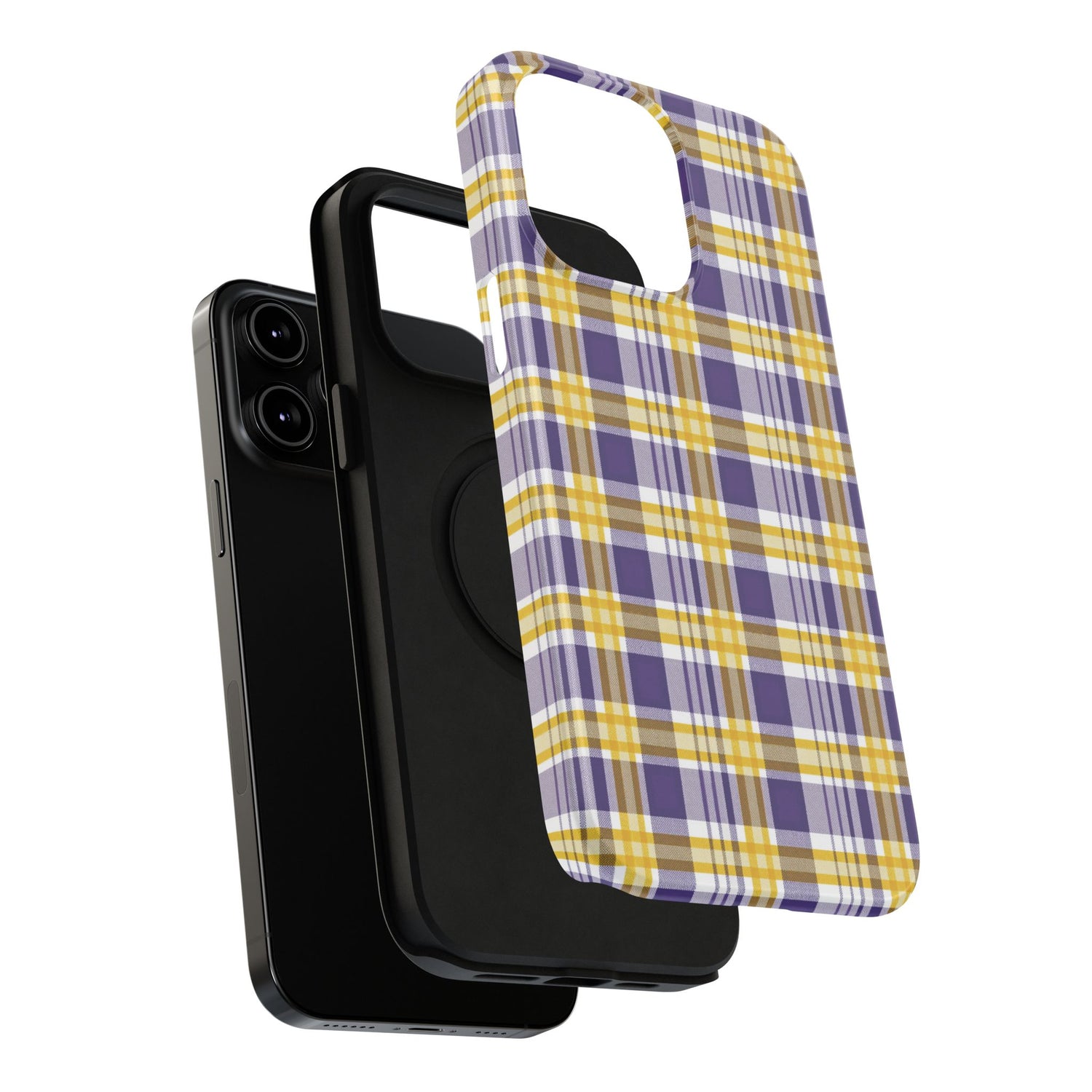 Impact-Resistant Phone Case- Louisiana Plaid