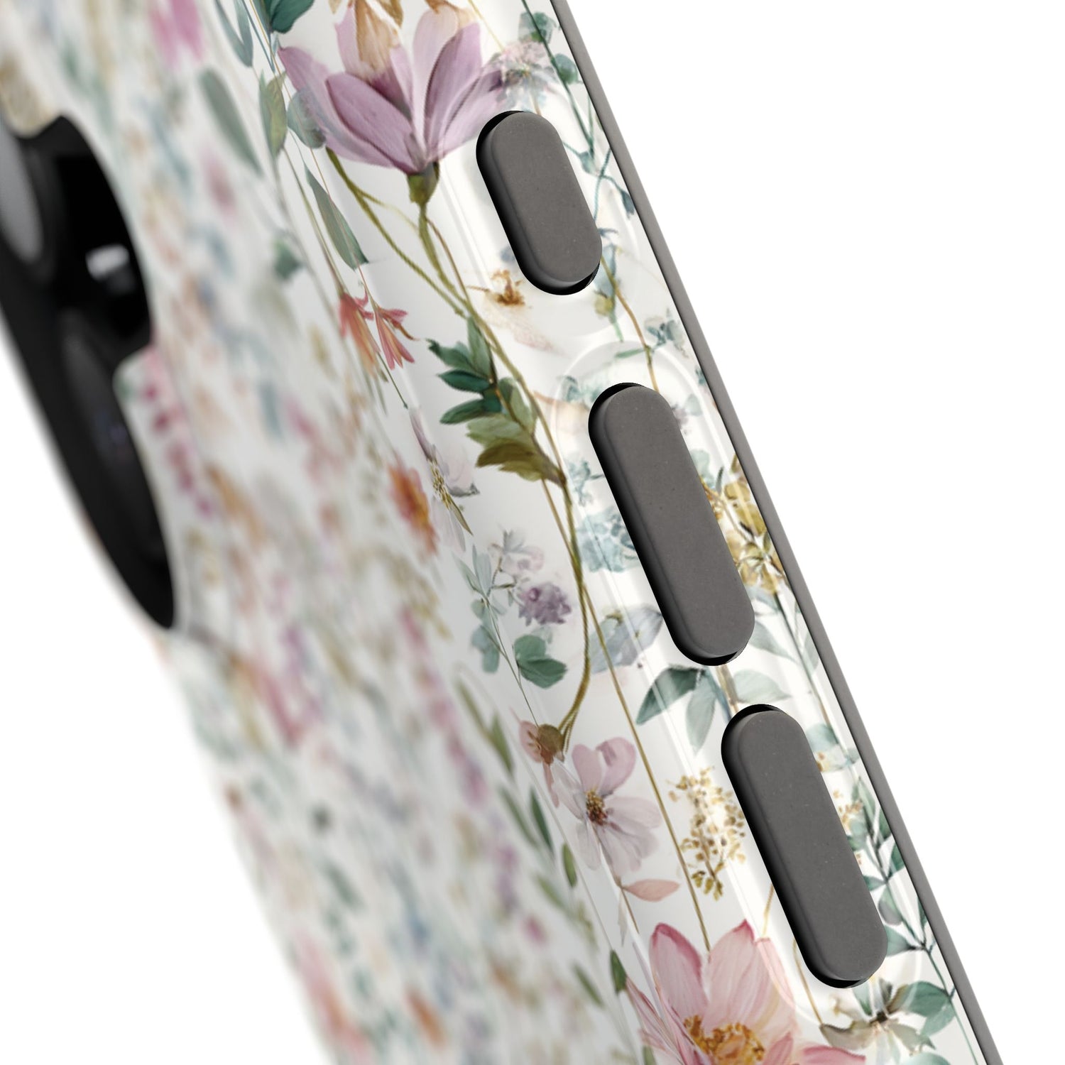 Floral Impact-Resistant Phone Case, iPhone, Samsung
