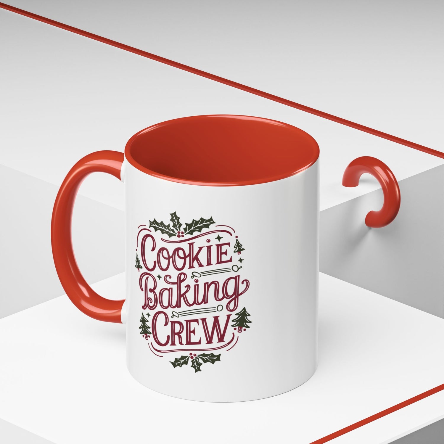 Cookie Baking Crew Coffee Mug | Holiday Gift for Bakers | Cute Ceramic Cup for Home, Kitchen Decor, Christmas, Cookie Lovers