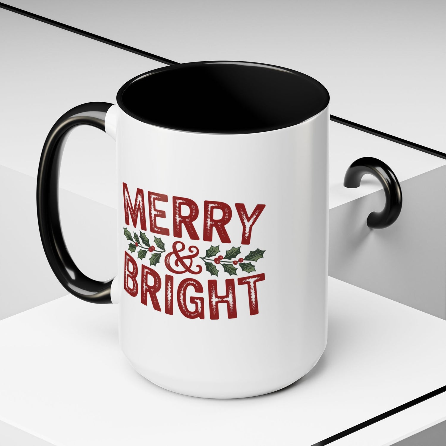 Merry & Bright Holiday Coffee Mug