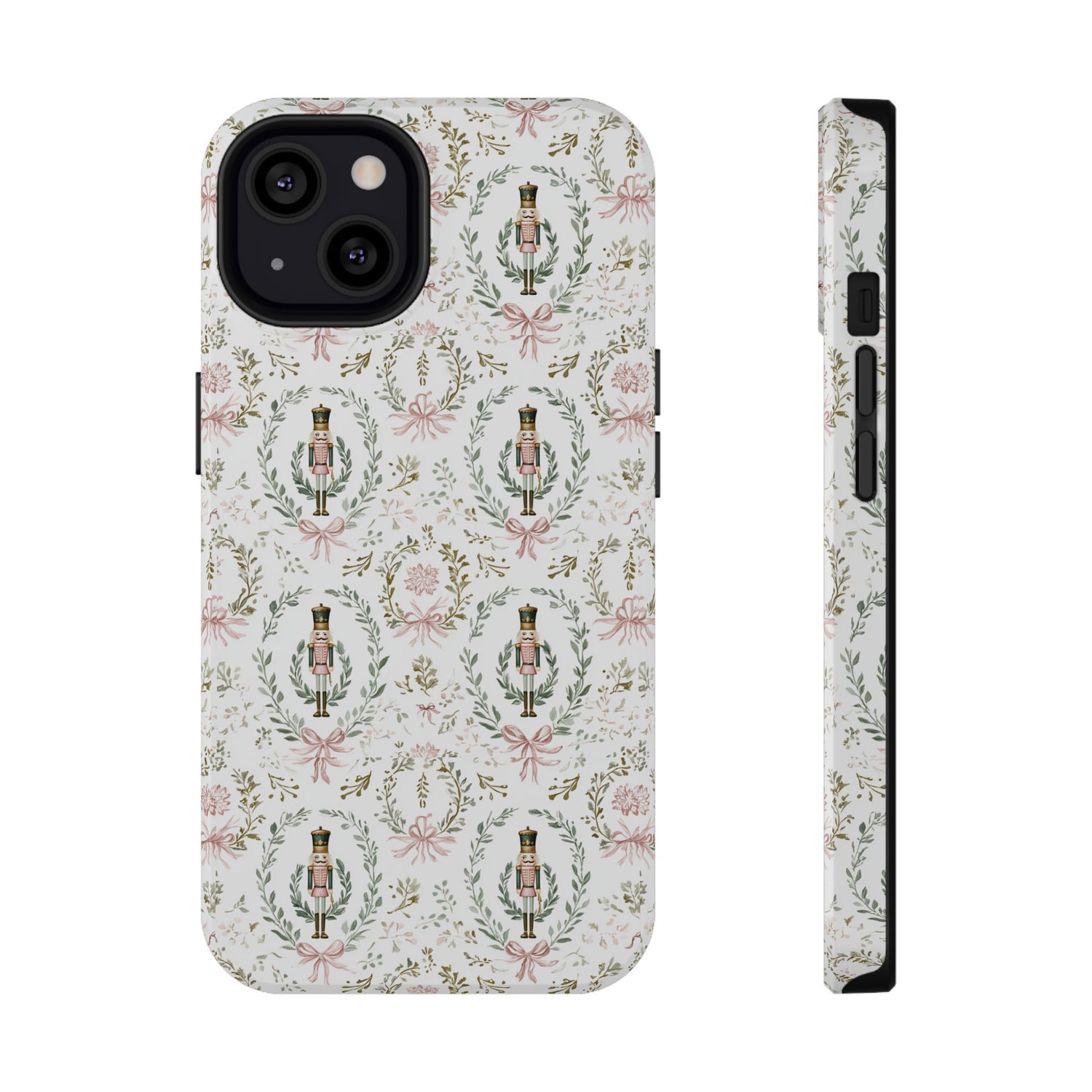 Phone case with decorative pattern on a white background