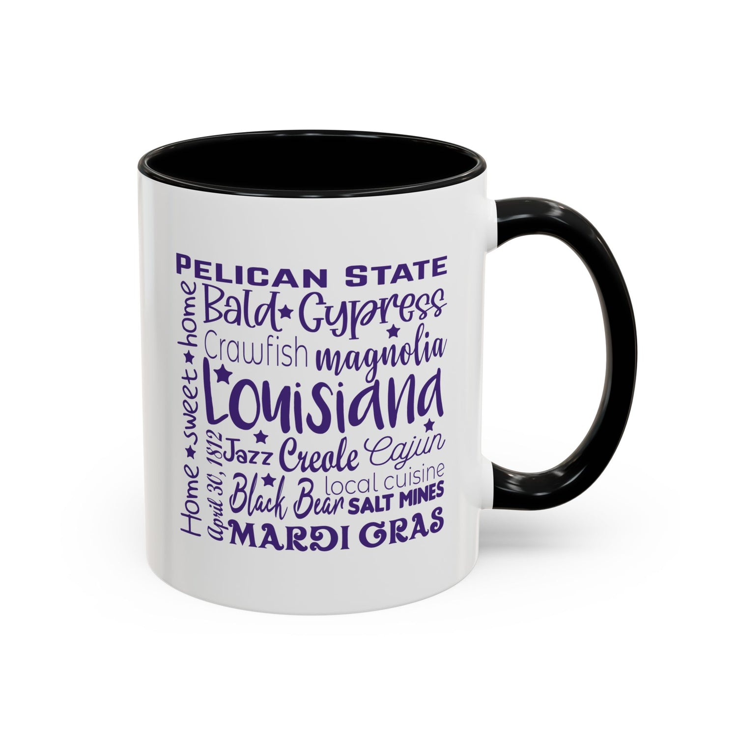 Louisiana Accent Coffee Mug - Perfect for Home & Kitchen, Gift for Mardi Gras, Inspirational Decor, Travel Souvenir, Unique Drinkware