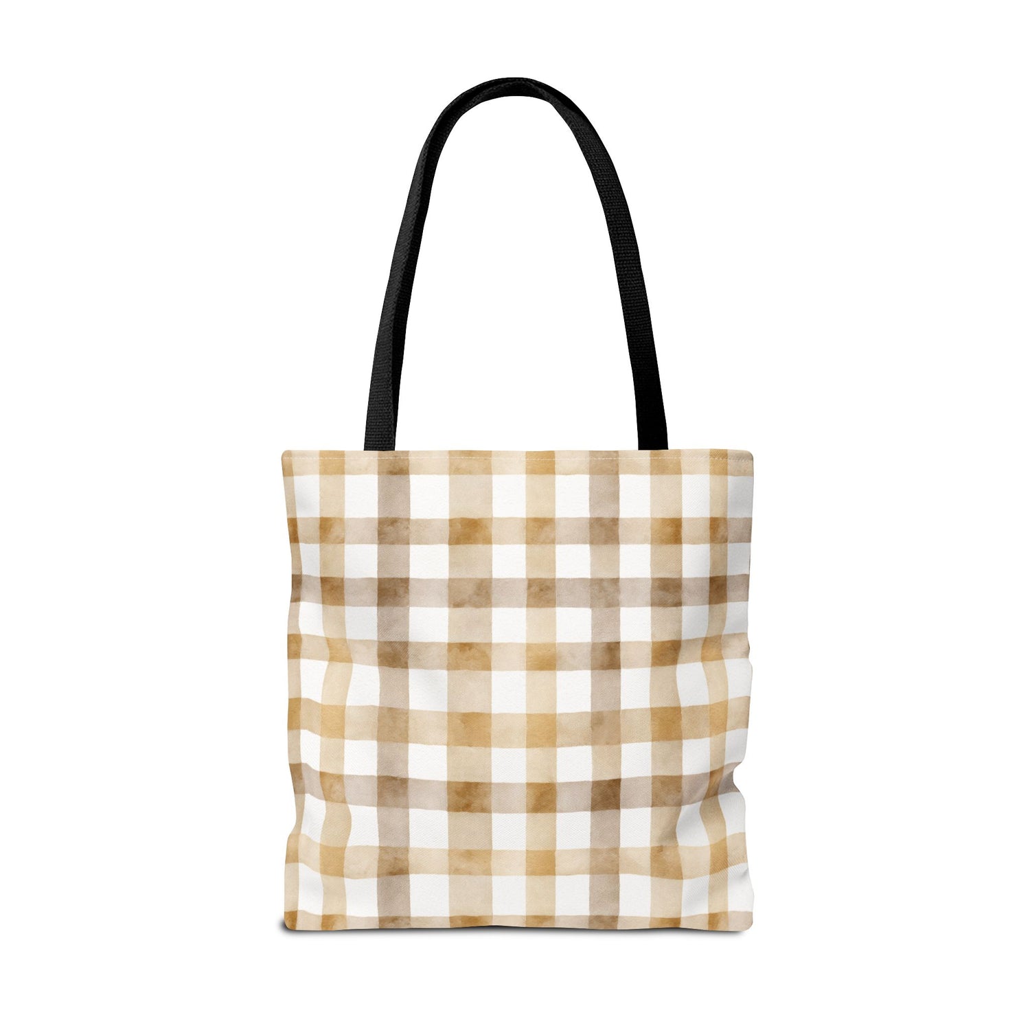 Chic Gingham Fall Tote Bag