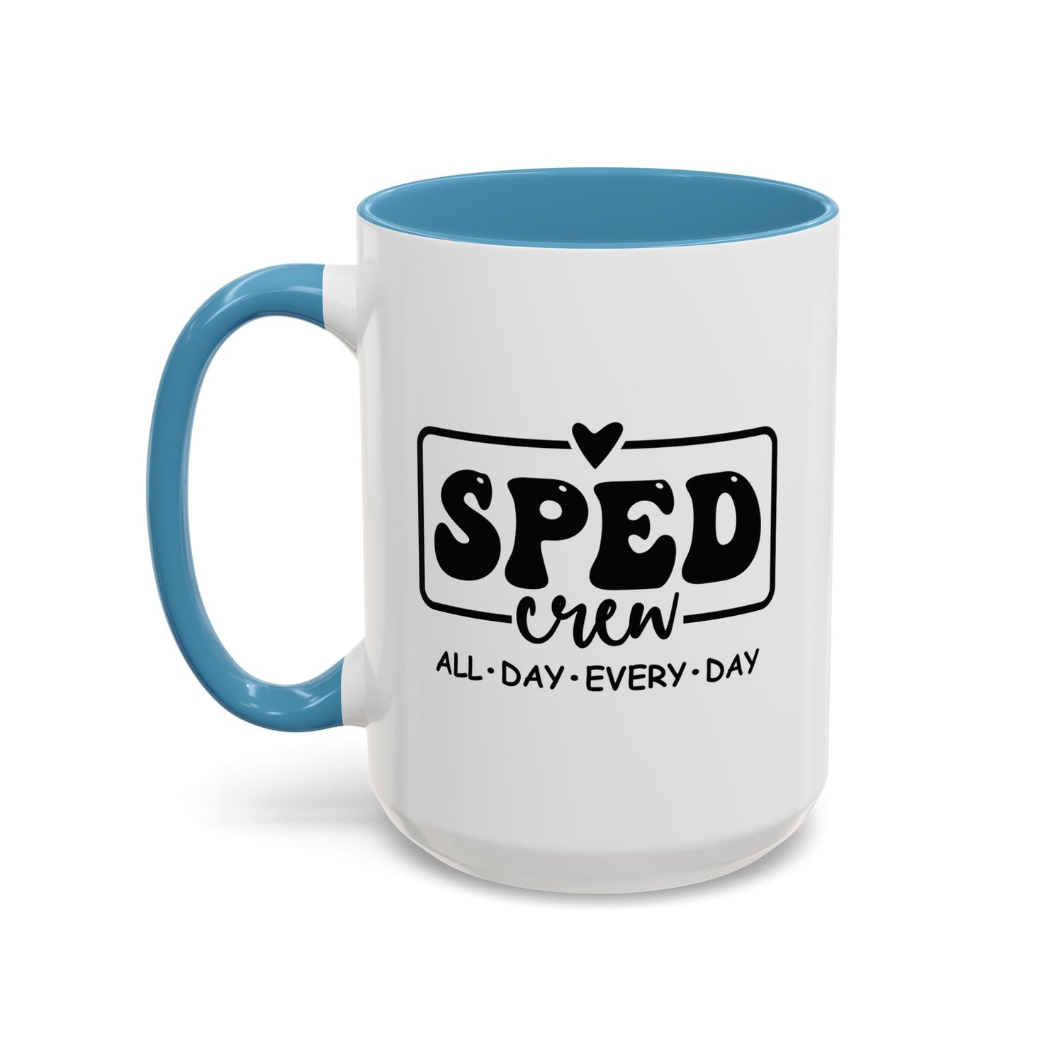 SPED Crew Accent Coffee Mug - Perfect for Teachers, Staff Gifts, Educational Appreciation, Fun Coffee Lovers