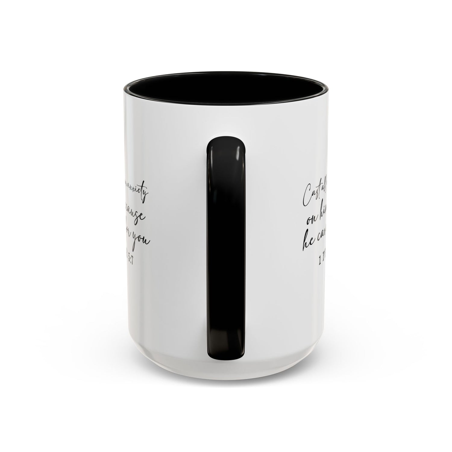Coffee Mug: Scripture 1 Peter 5:7