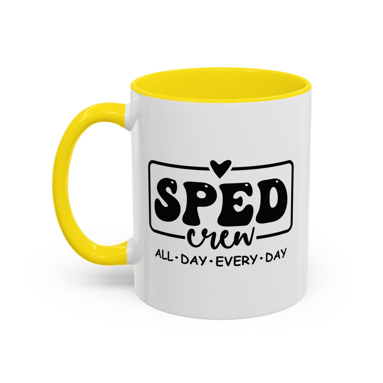 SPED Crew Accent Coffee Mug - Perfect for Teachers, Staff Gifts, Educational Appreciation, Fun Coffee Lovers